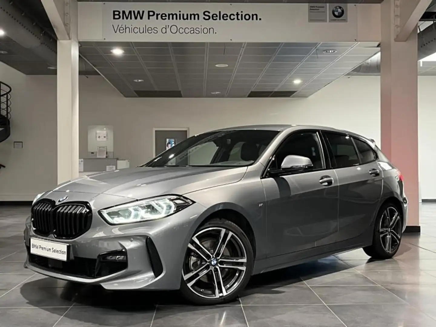 BMW 118 118dA 150ch M Sport Gris - 1