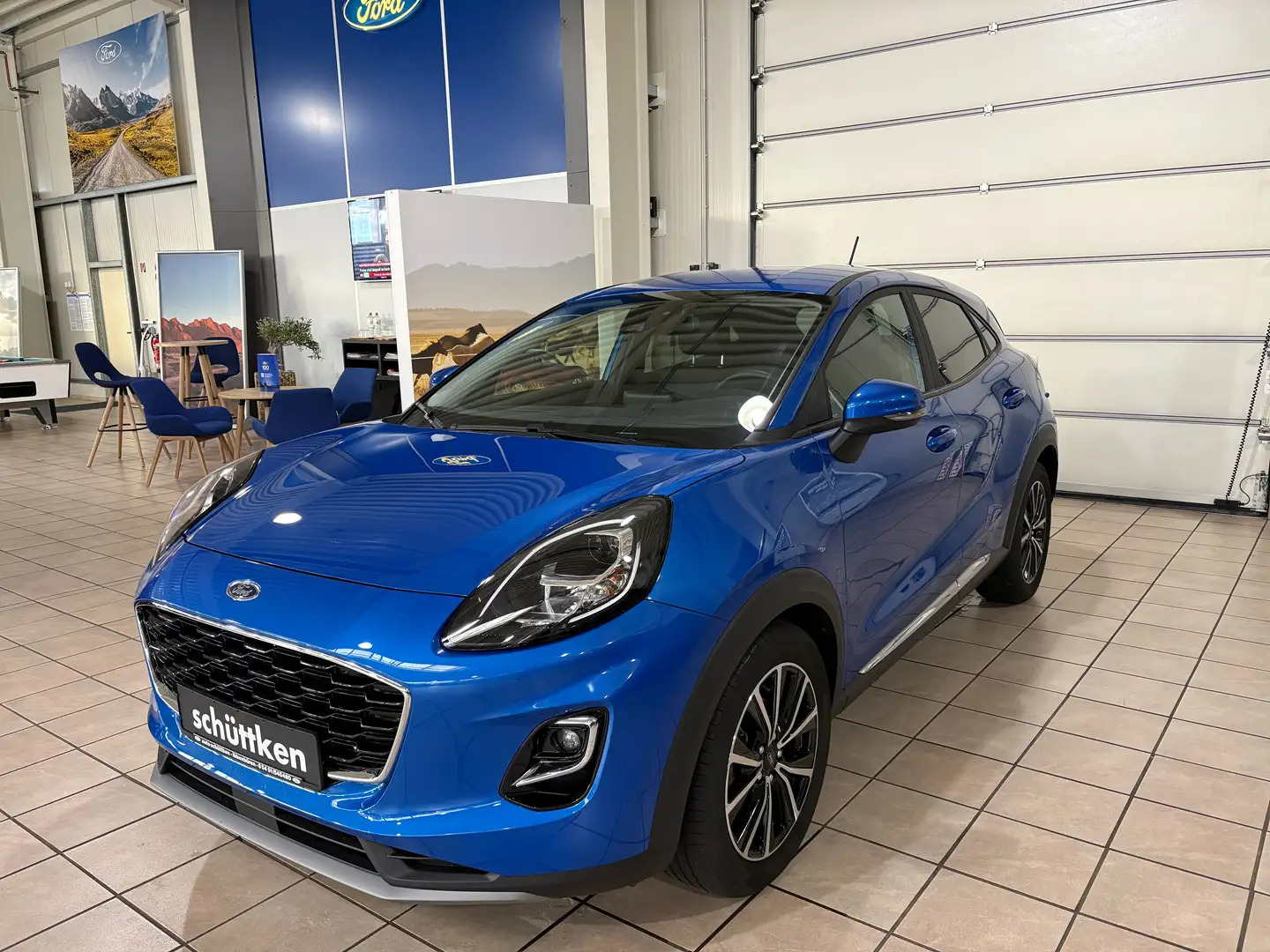 Ford Puma 1.0 EcoBoost Titanium NAVI, T-Leder, WiPa, AHK Blau - 1