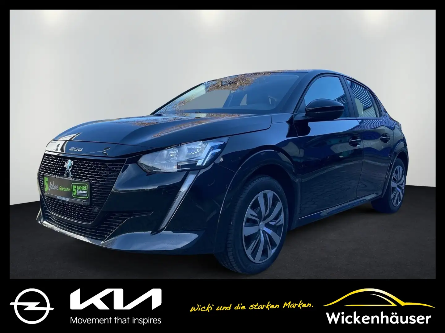 Peugeot 208 e- Active Navi LED KeyLess SHZ Klima Schwarz - 1