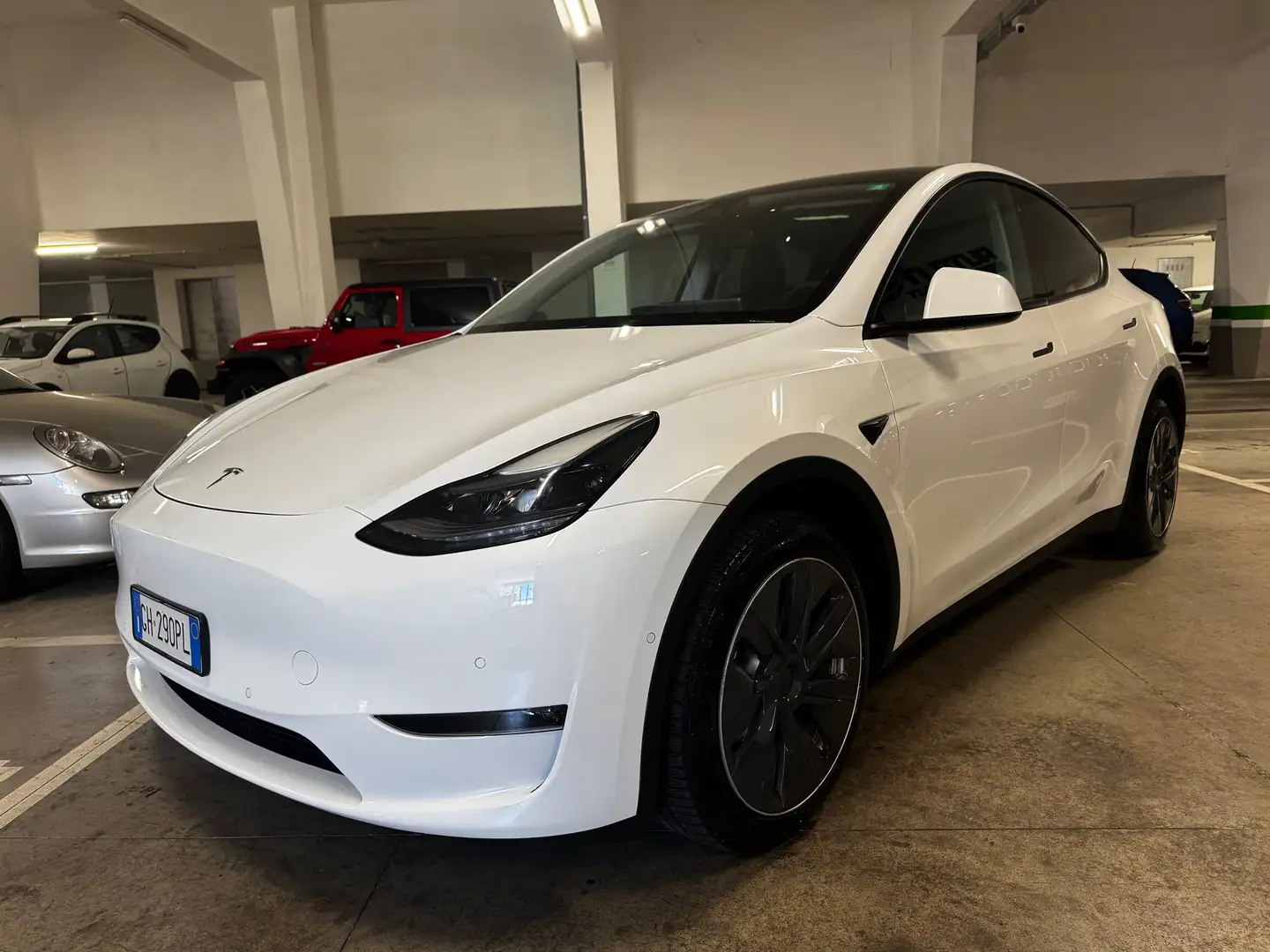 Tesla Model Y Model Y 2021 LONG RANGE DUAL MOTOR AWD#SENSORIPARK Bianco - 2