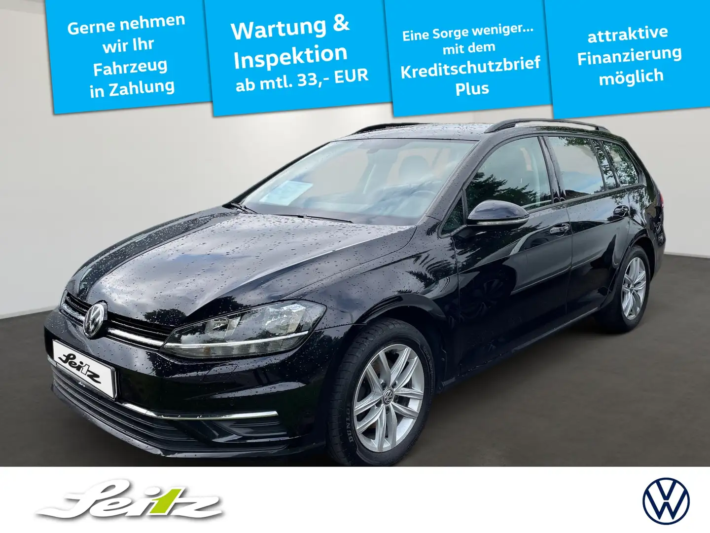 Volkswagen Golf Variant Golf VII Variant 1.5 TSI DSG Comfortline *AHK*KAME Schwarz - 1