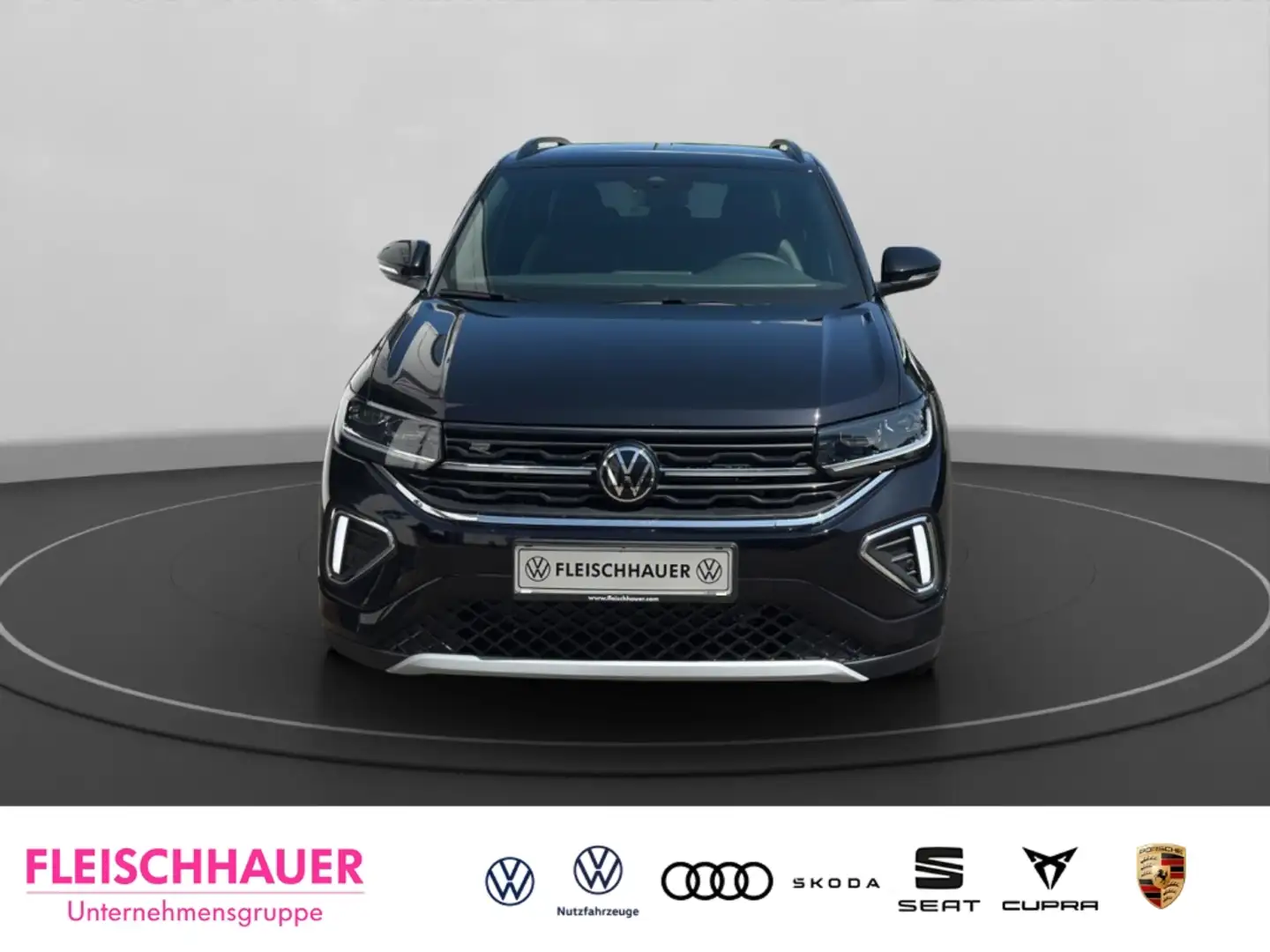 Volkswagen T-Cross R-Line 1,0 TSI AHK-abnehmbar Navi Digitales Cockpi Schwarz - 2