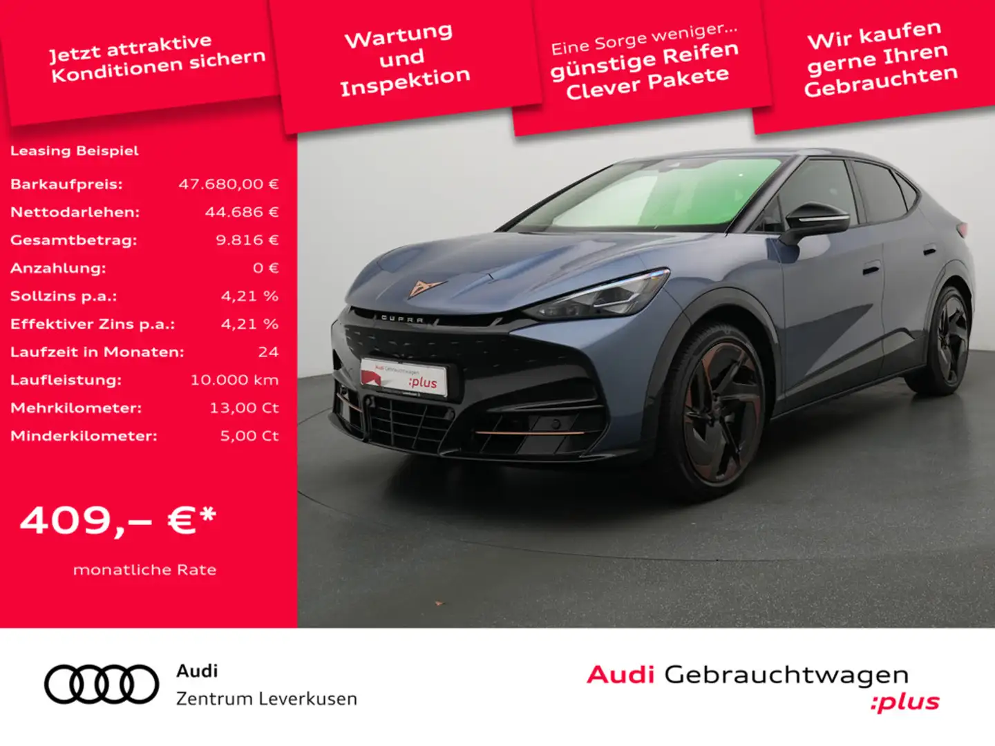 CUPRA Tavascan 4Drive VZ 360° MATRIX PANO HUD KAM S Blau - 1