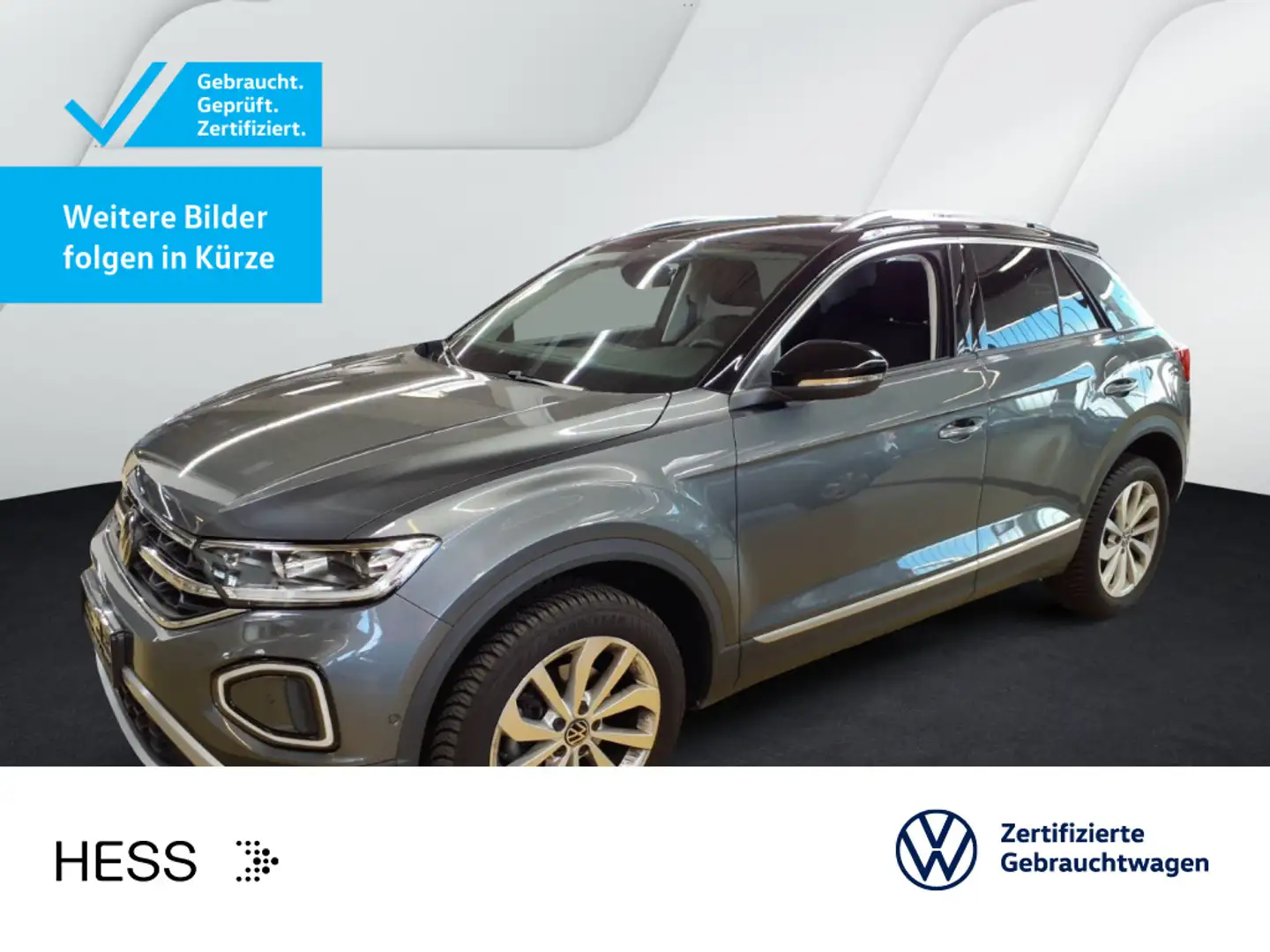 Volkswagen T-Roc T-ROC 1.5 TSI DSG STYLE*LED*AHK*NAVI*KLIMA*PDC*S Grau - 1