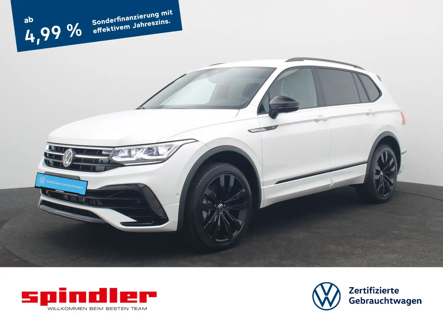 Volkswagen Tiguan Allspace R-Line Black 2.0TDI 4M DSG / AHK Weiß - 1