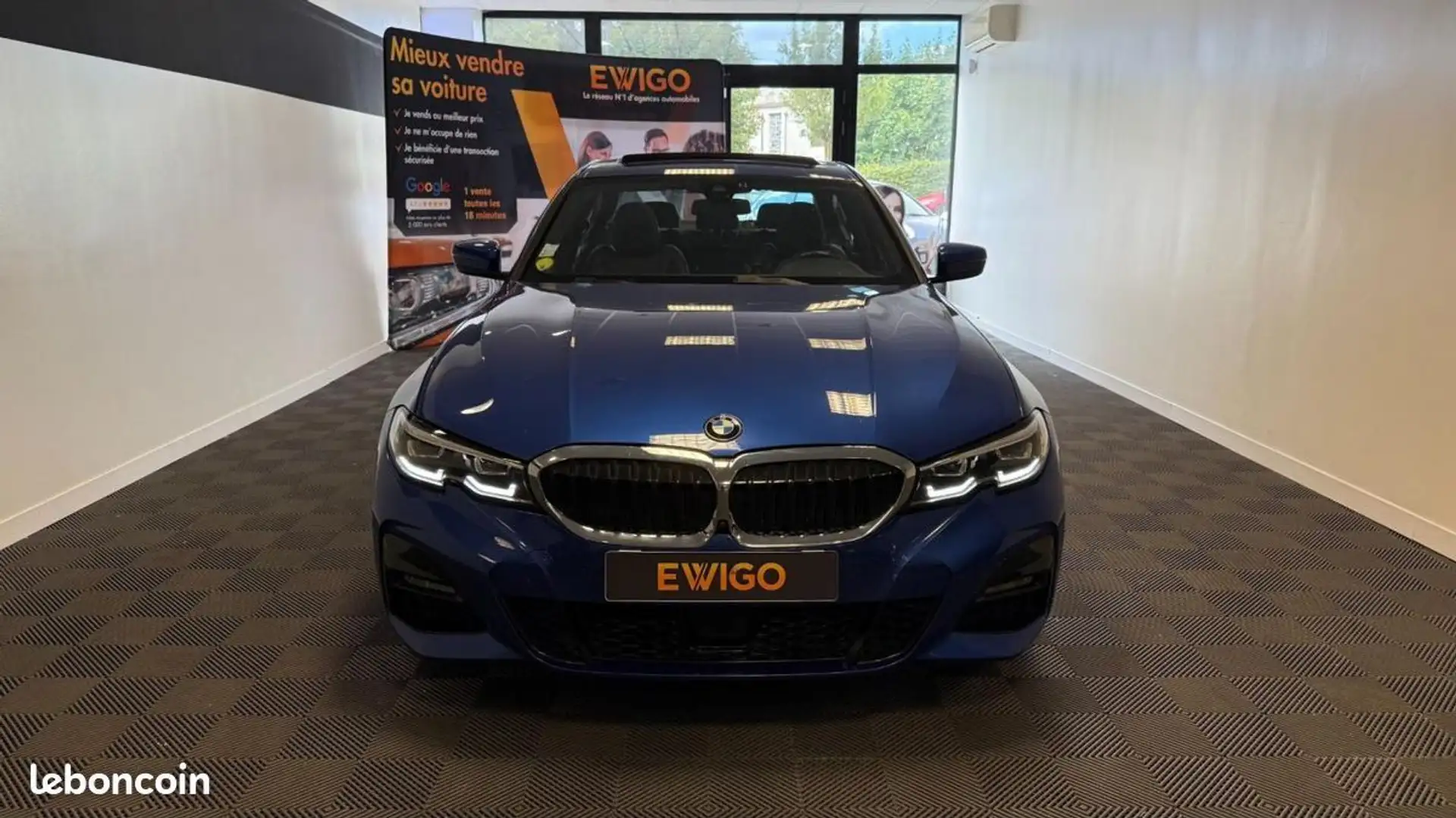 BMW 320 320D XDRIVE M SPORT BVA8 + TOIT PANO OUV HARMAN KA Bleu - 2
