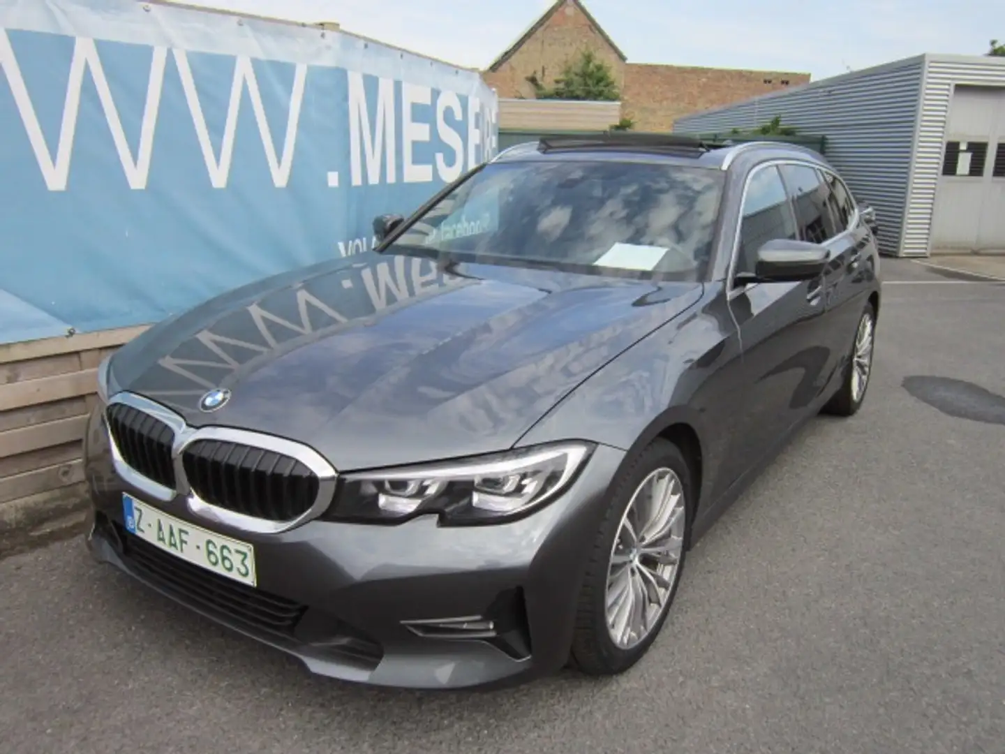 BMW 316 DA Touring PROF NAVI + LEDER + PANO DAK + TREKHAAK Gris - 2