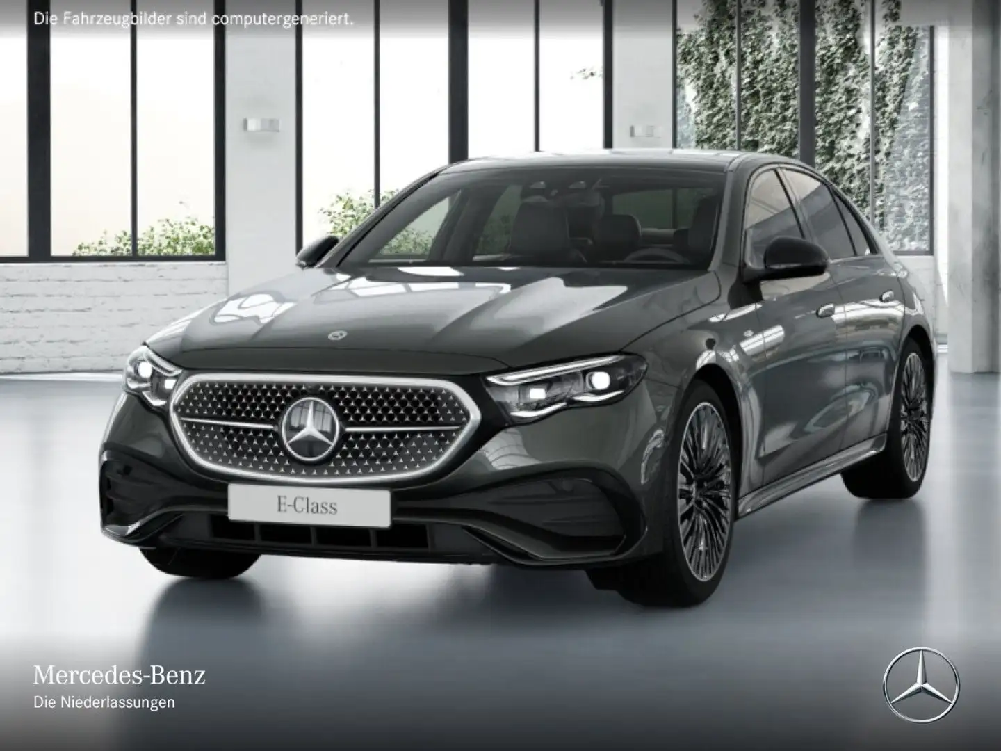 Mercedes-Benz E 300 e Hybrid Edition AMG-Line Fahrass 360° Pano Grijs - 2