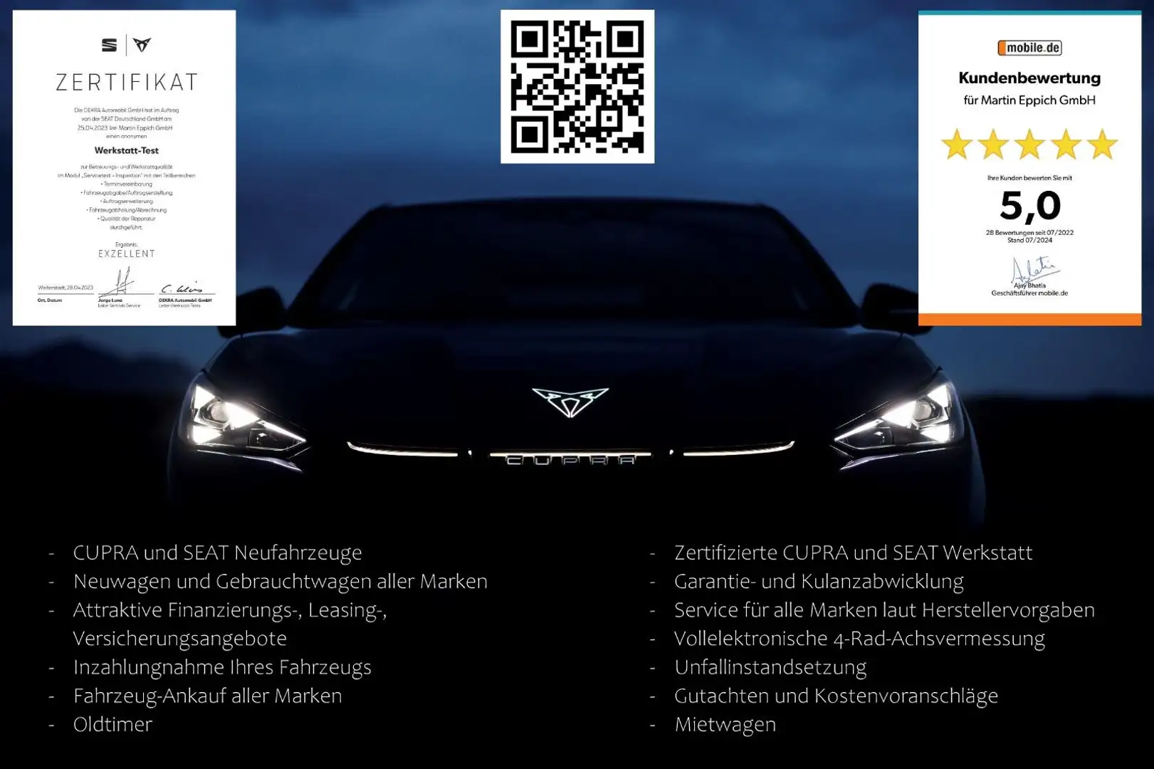 CUPRA Ateca 190PS 4Drive DSG +AHK+5Jahre Garantie Gris - 2