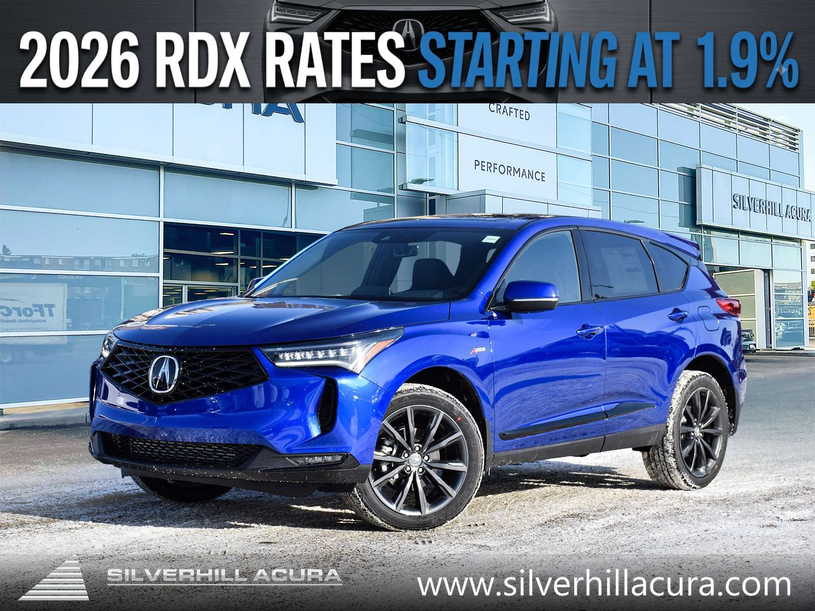 Blue 2026 Acura RDX SUV / Crossover All-Wheel Drive Automatic