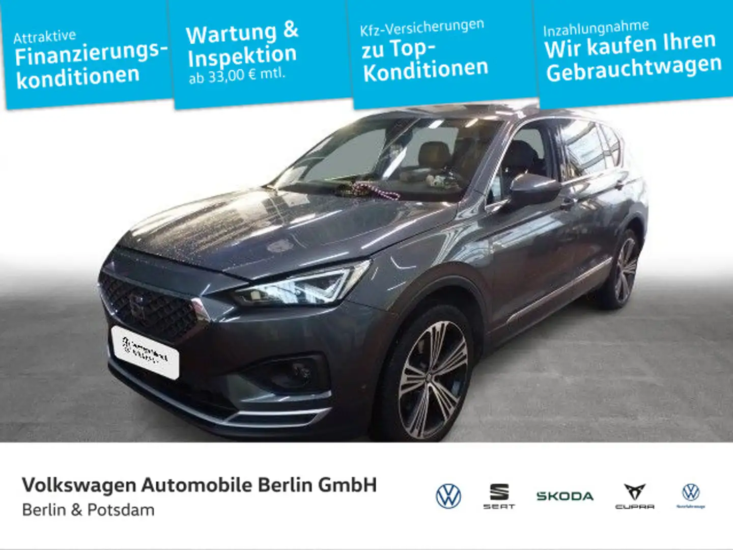 SEAT Tarraco 2.0 TDI Xcellence 4Drive Navi AHK LED Grau - 1