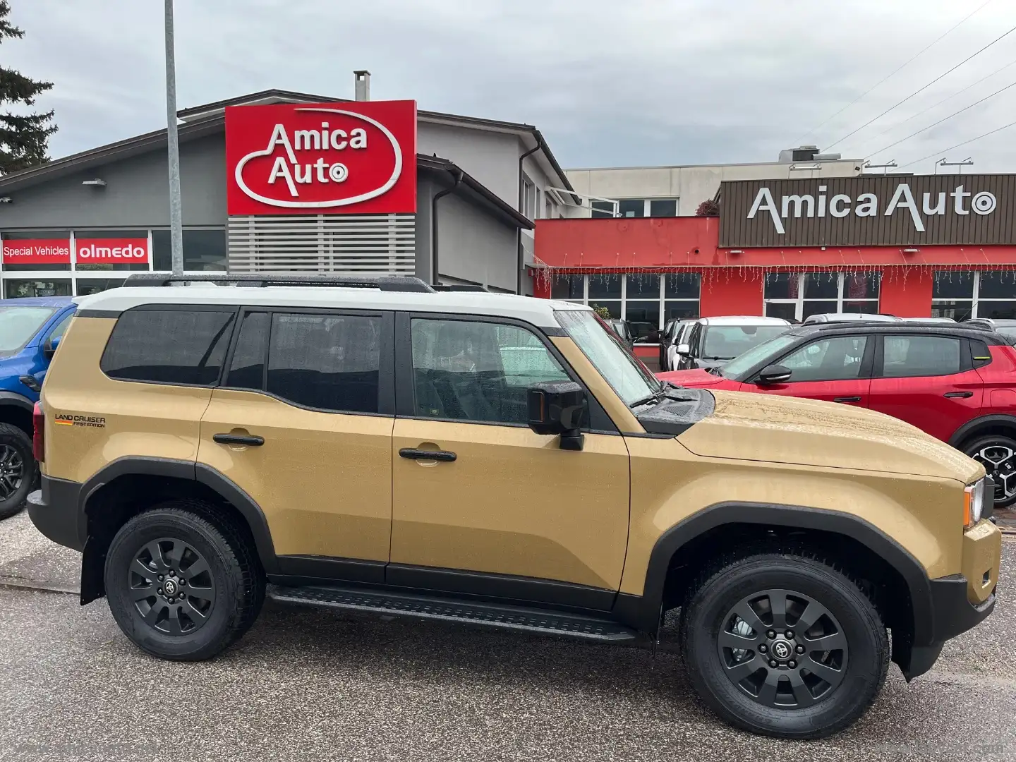 Toyota Land Cruiser 2.8 D4D A/T AWD First Ed. 7 POSTI+PRONTA CONSEGNA Żółty - 1