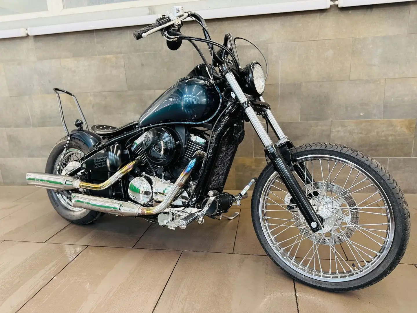 Kawasaki VN 800 SCHÖNER BOBBER UMBAU Blau - 1