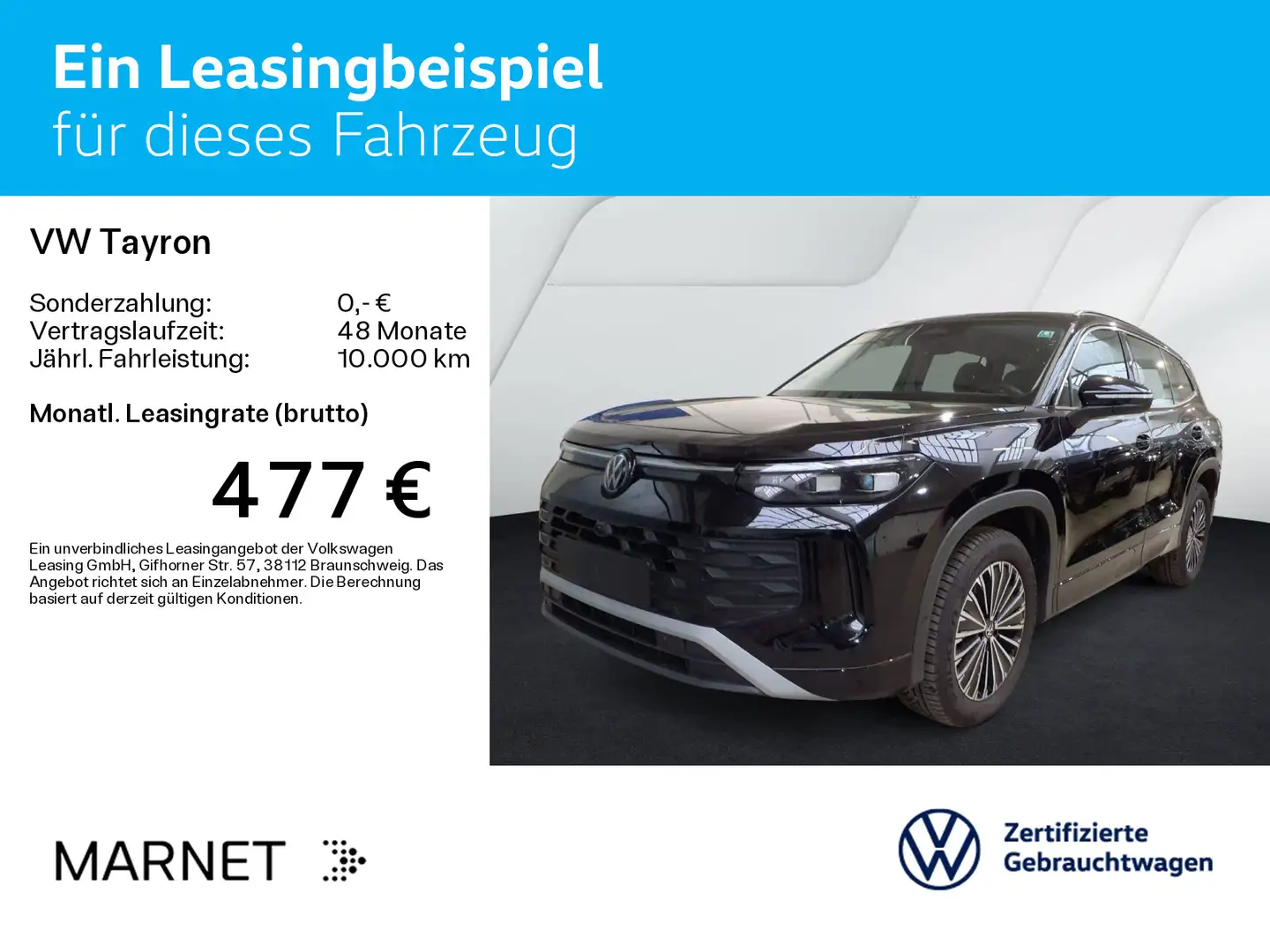 Volkswagen Tayron 2.0 TDI DSG 4Motion Life*Navi*AHK*7-Sitze Schwarz - 2