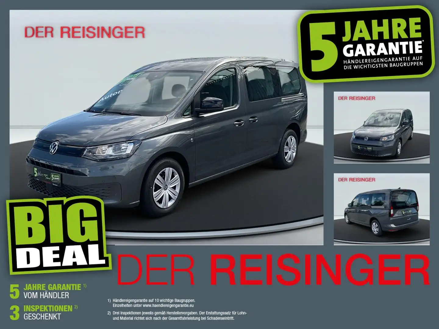 Volkswagen Caddy Maxi Life DSG TAGESZULASSUNG Grau - 1