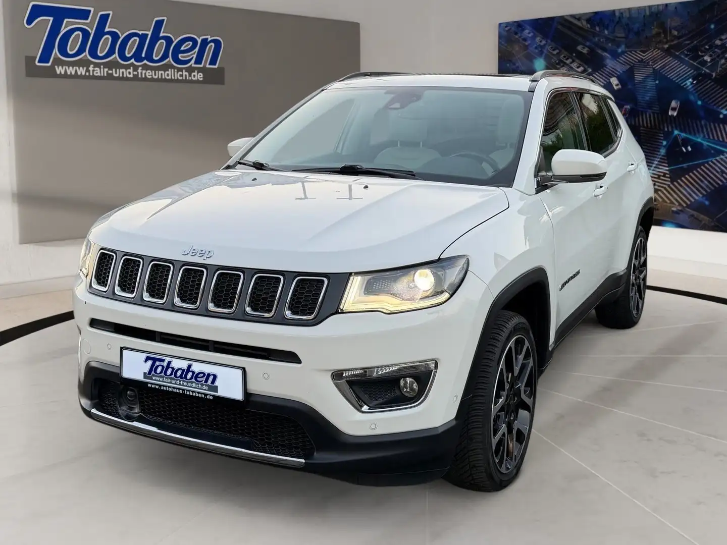 Jeep Compass 2.0 MultiJet Limited 4WD (EURO 6d-TEMP) Blanc - 1