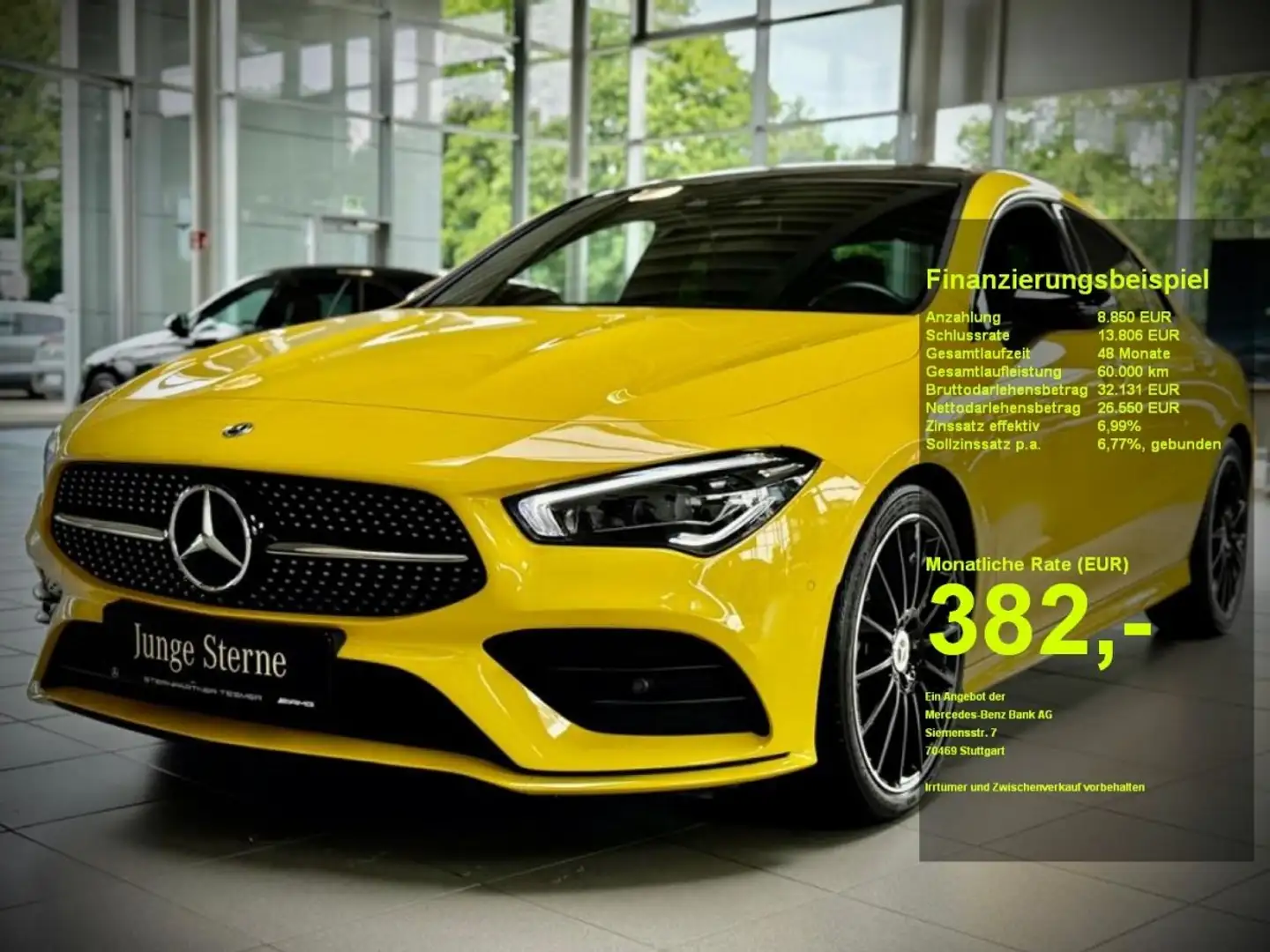 Mercedes-Benz CLA 200 AMG+Night+MBUX+Pano+Kamera+Ambiente Giallo - 1