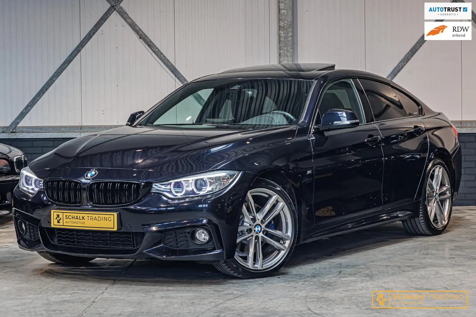BMW 428 4-serie Gran Coupé 428i High Ex|Pano|E-stoel|M-spo Černá - 1