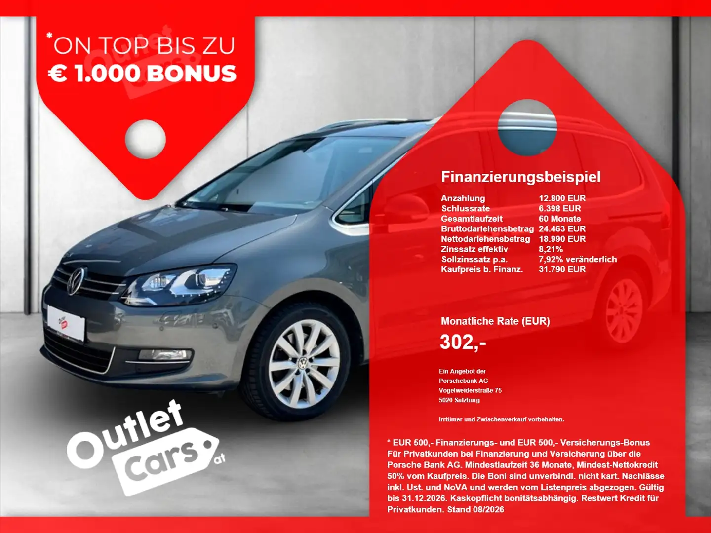 Volkswagen Sharan 1.4 TSI BlueMotionTech Business+ Alcant. Grau - 1