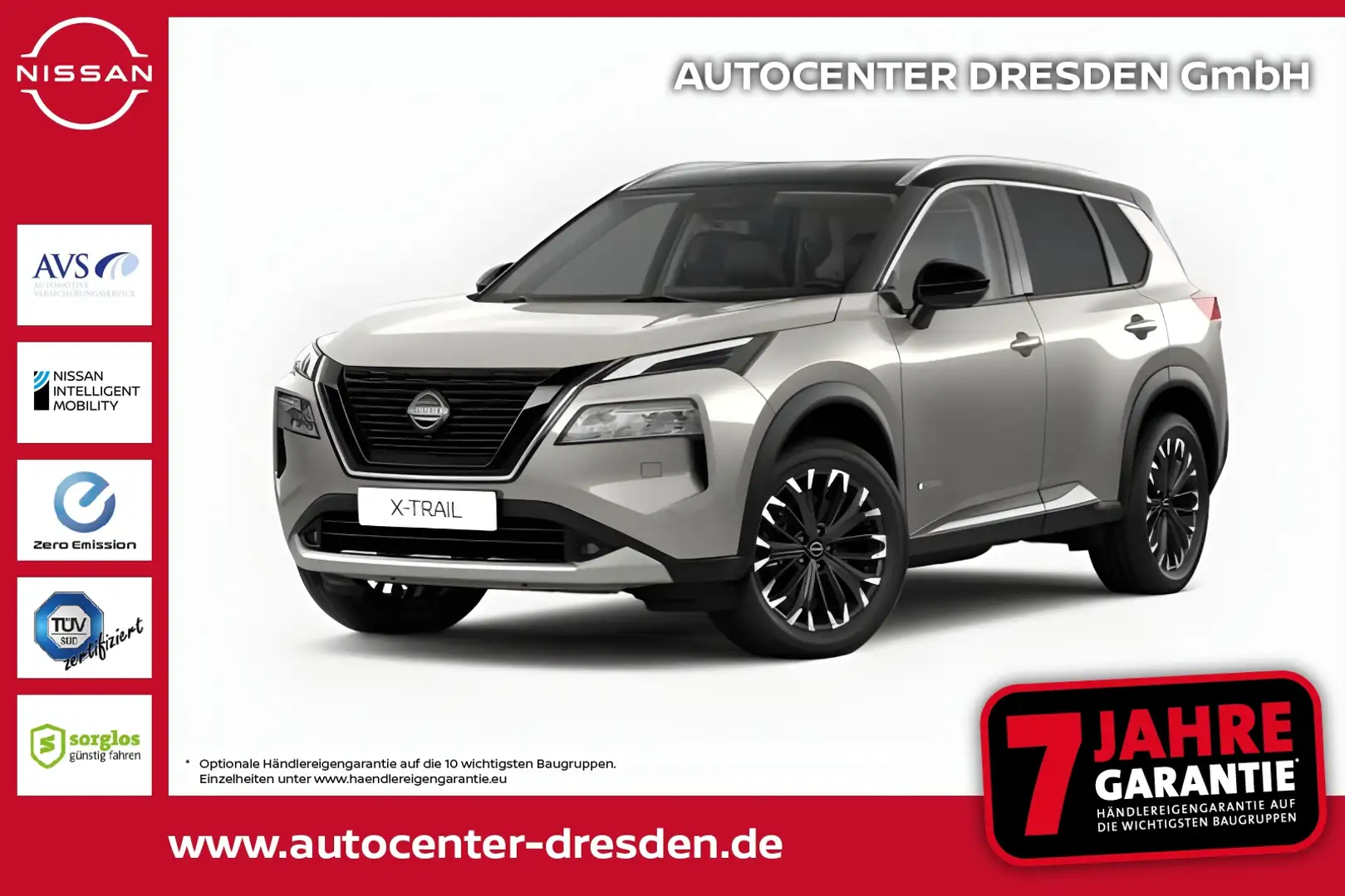 Nissan X-Trail 1.5VC-T e-4ORCE Tekna HUD Navi Kam ACC Silber - 1