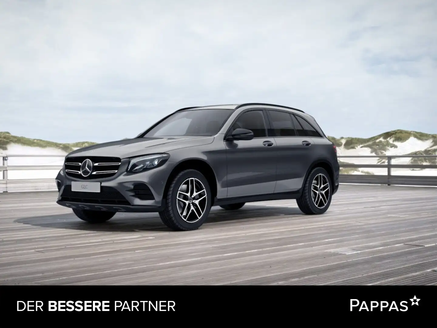 Mercedes-Benz GLC 220 d 4MATIC PTS Cam Totw AHK LED SHZ Grau - 1