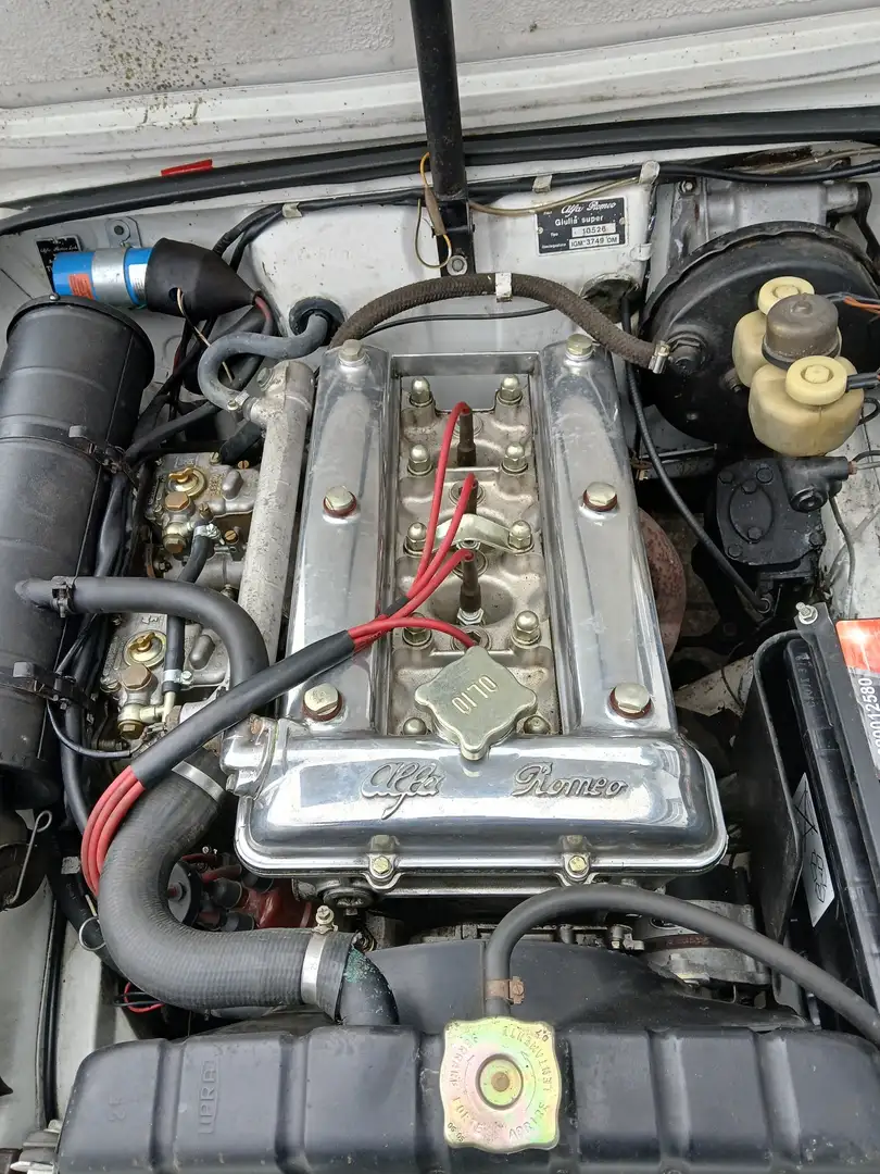 Alfa Romeo Giulia Super 1600 Biscione, Oldtimer, 2. Hand, Motor15tkm Blanc - 2