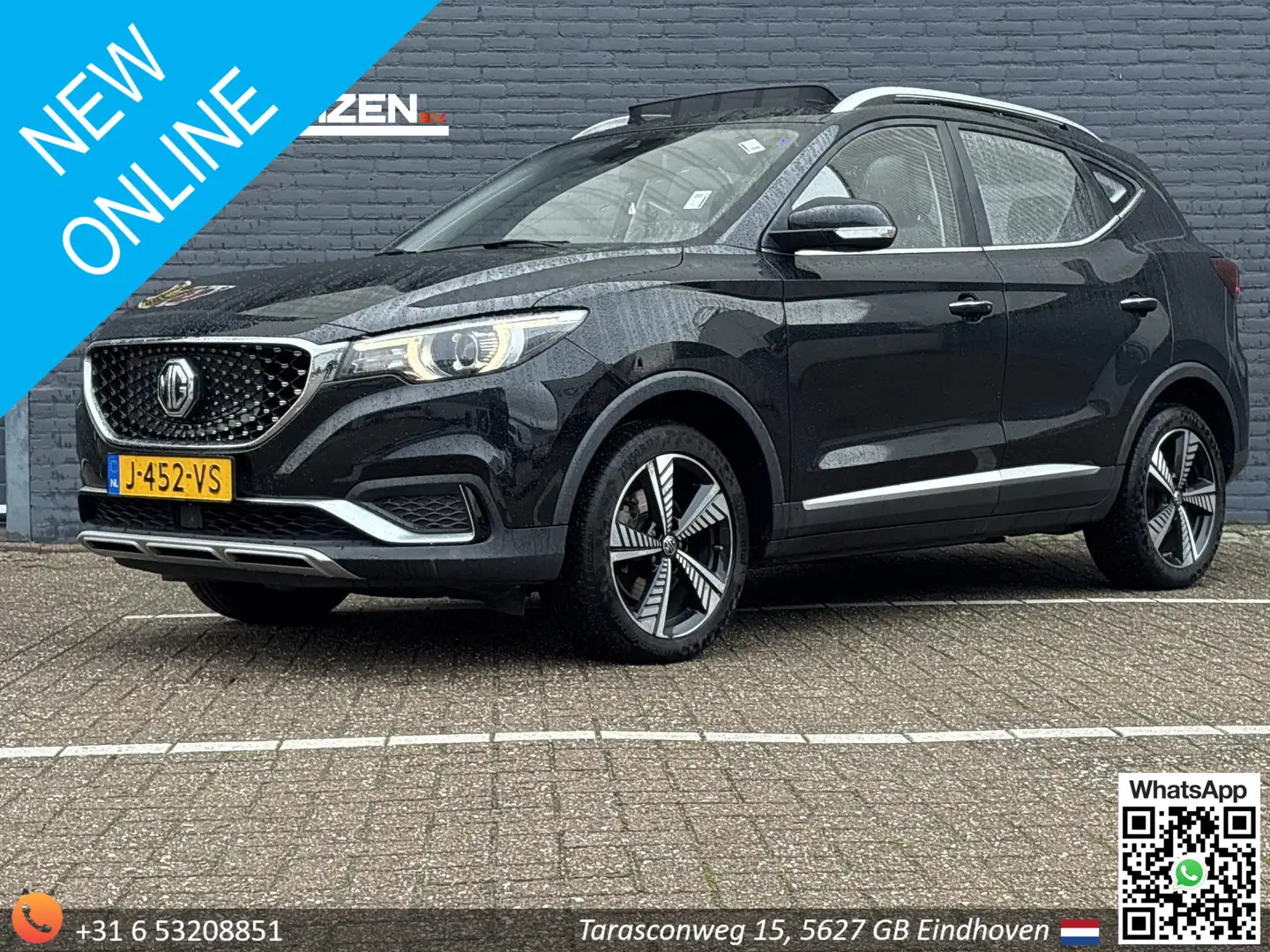 MG ZS MG EV Luxury 45 kWh € 8.800 NETTO | Leder | Pano | Zwart - 1