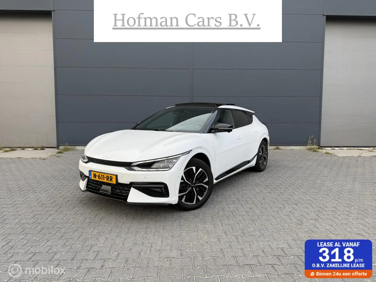 Kia EV6 GT-Line 77.4 kWh SOH95% Trekhaak Schuifdak Incl BT Wit - 1