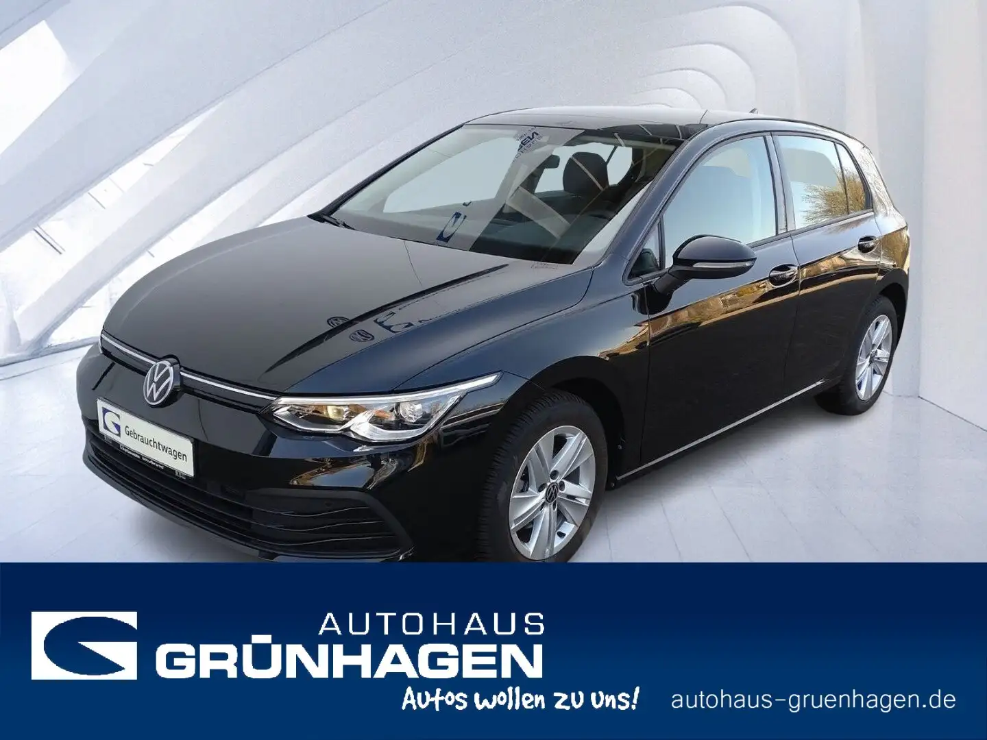 Volkswagen Golf Golf VIII 1.0 eTSI Life ACC-LED-Navi-SpurAssist Noir - 1
