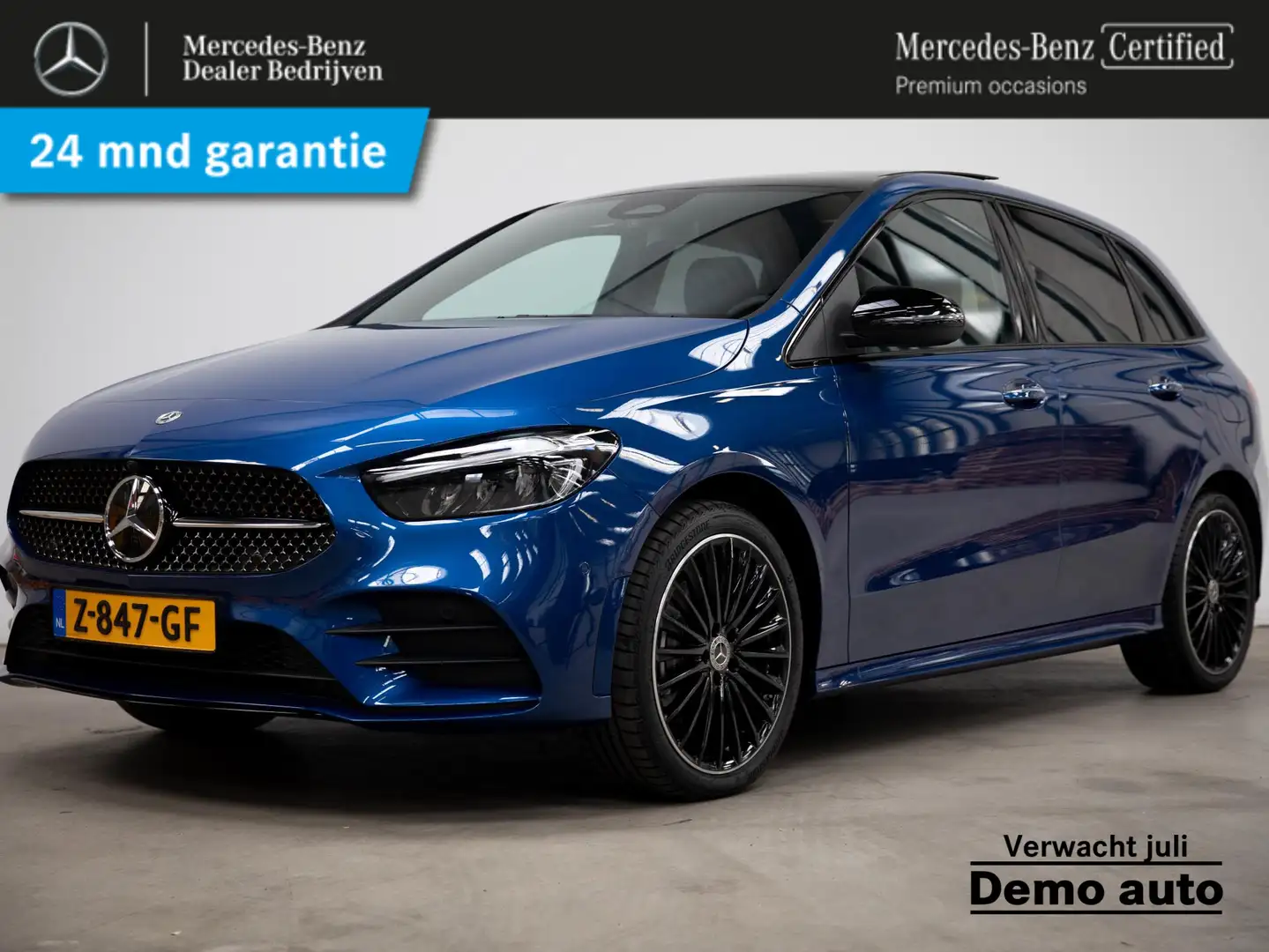 Mercedes-Benz B 250 e Star Edition AMG Line Plus Panorama dak Blauw - 1
