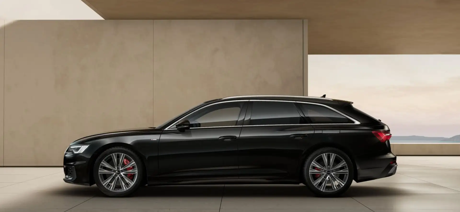 Audi A6 A6 Avant 55 TFSI e quattro S tronic sport Zwart - 1