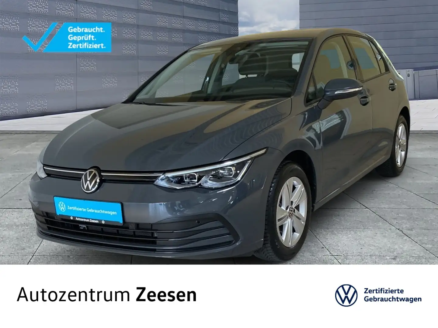 Volkswagen Golf VIII 2.0 TDI Life SCR DSG+SHZ+USB+DAB+EPH+ Klima Gris - 1