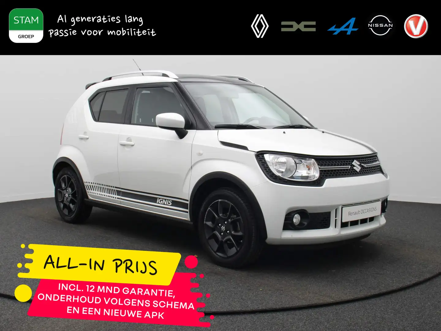 Suzuki Ignis 90pk Select ALL-IN PRIJS! Airco | Camera achter | Wit - 1