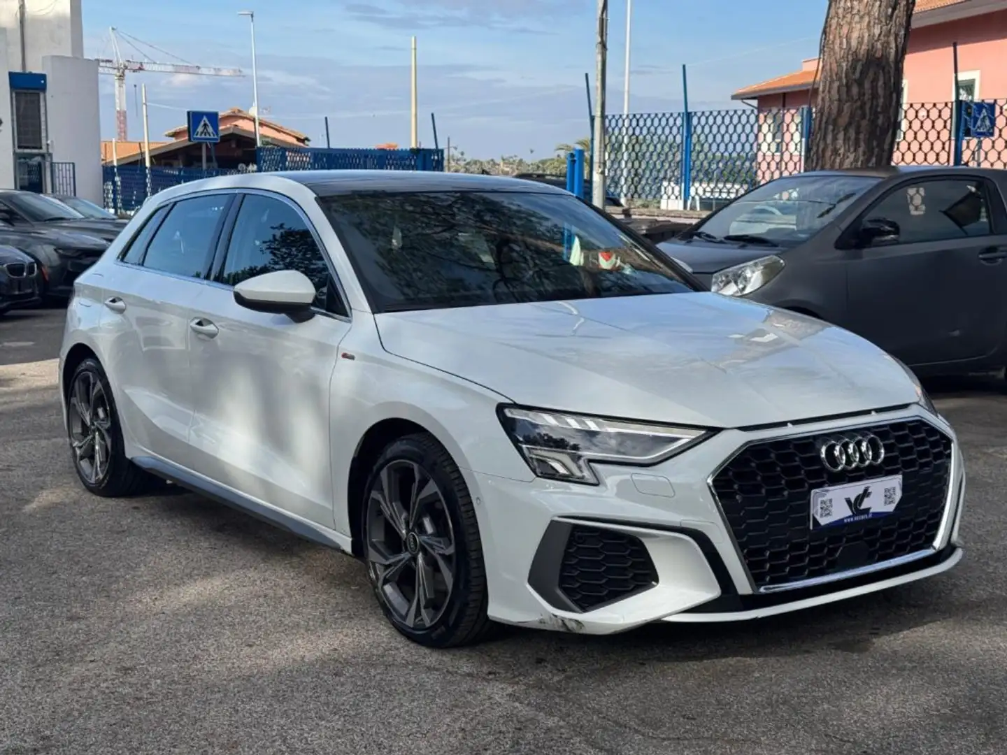 Audi A3 SPB 30 TDI S tronic S line edition Blanc - 2