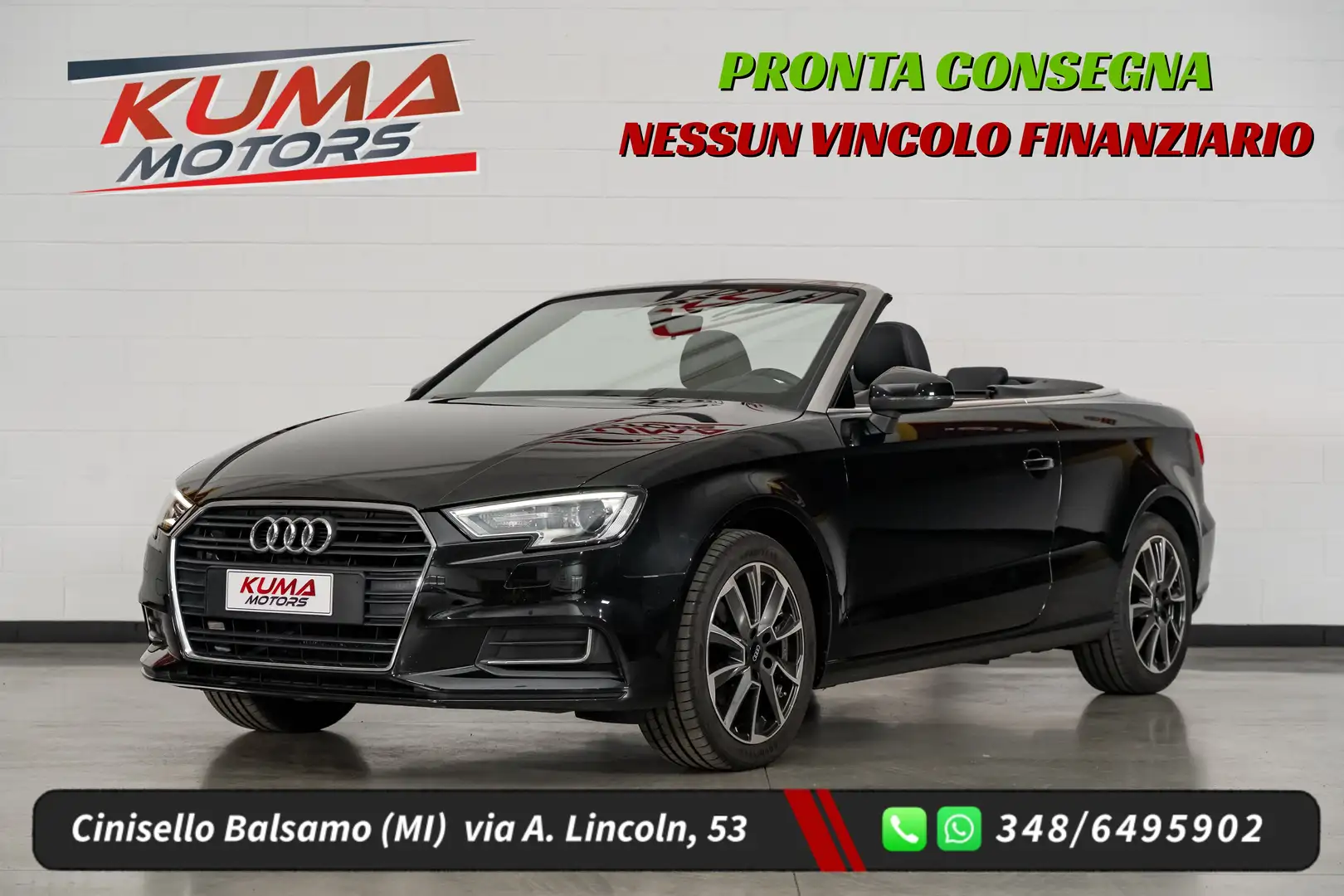 Audi A3 1.4 TFSI 150cv COD S tronic cabrio Schwarz - 1