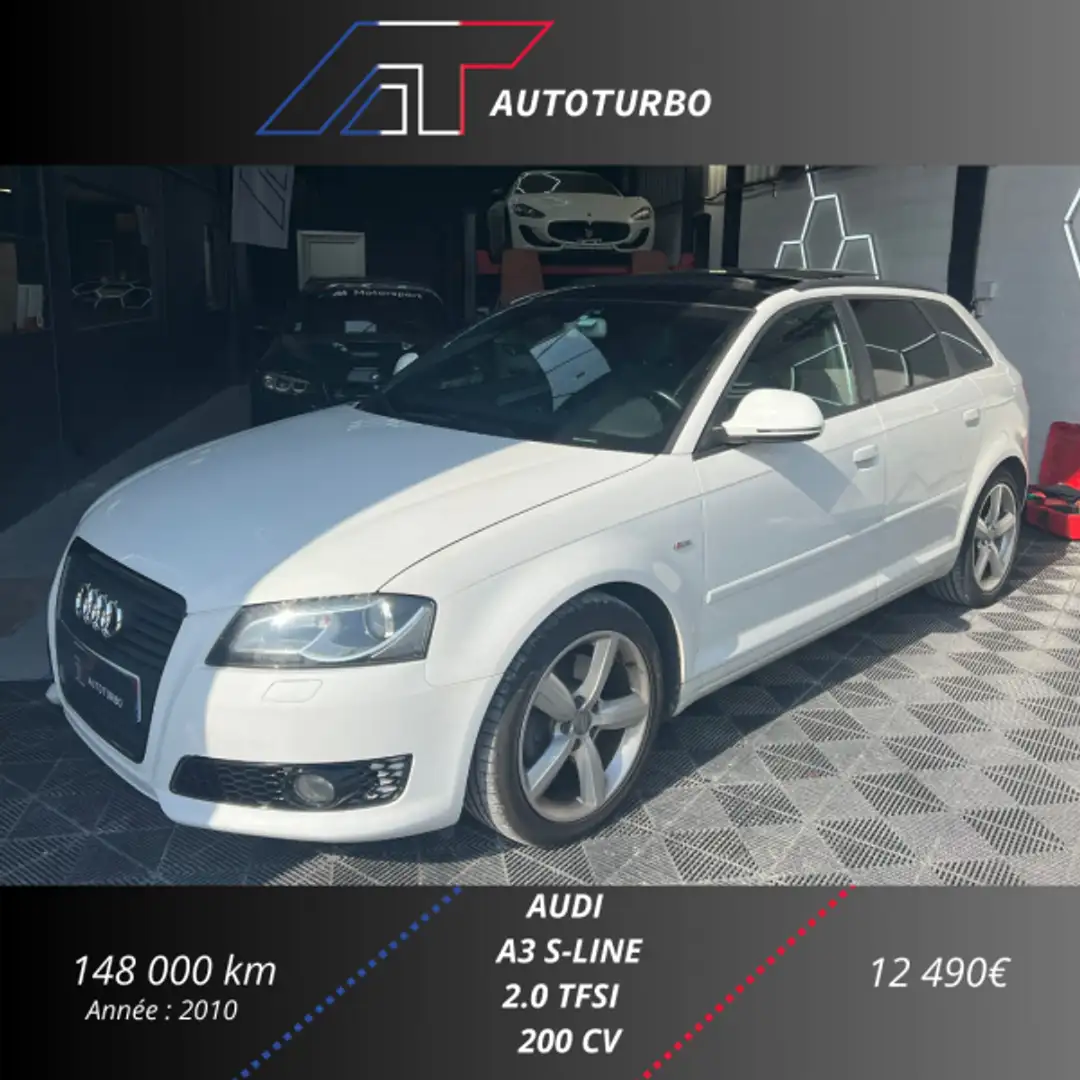Audi 200 2.0 TFSI 200CH S LINE Weiß - 1