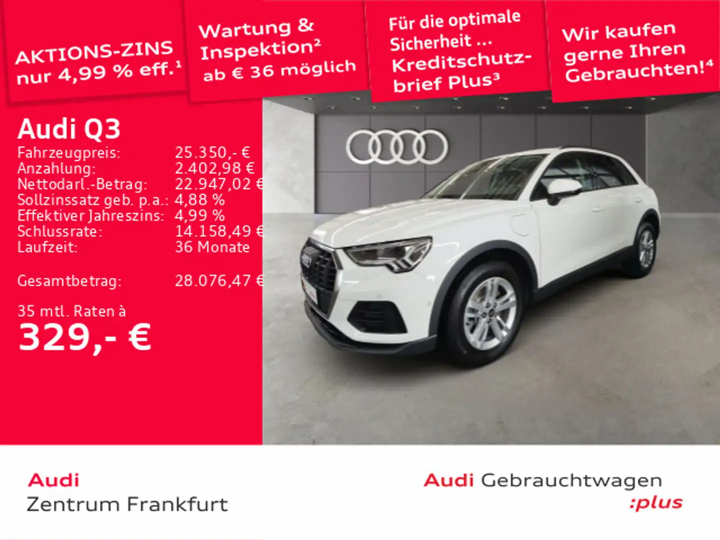 Audi Q3 45 TFSI e S tronic LED ACC DAB PDC Weiß - 1