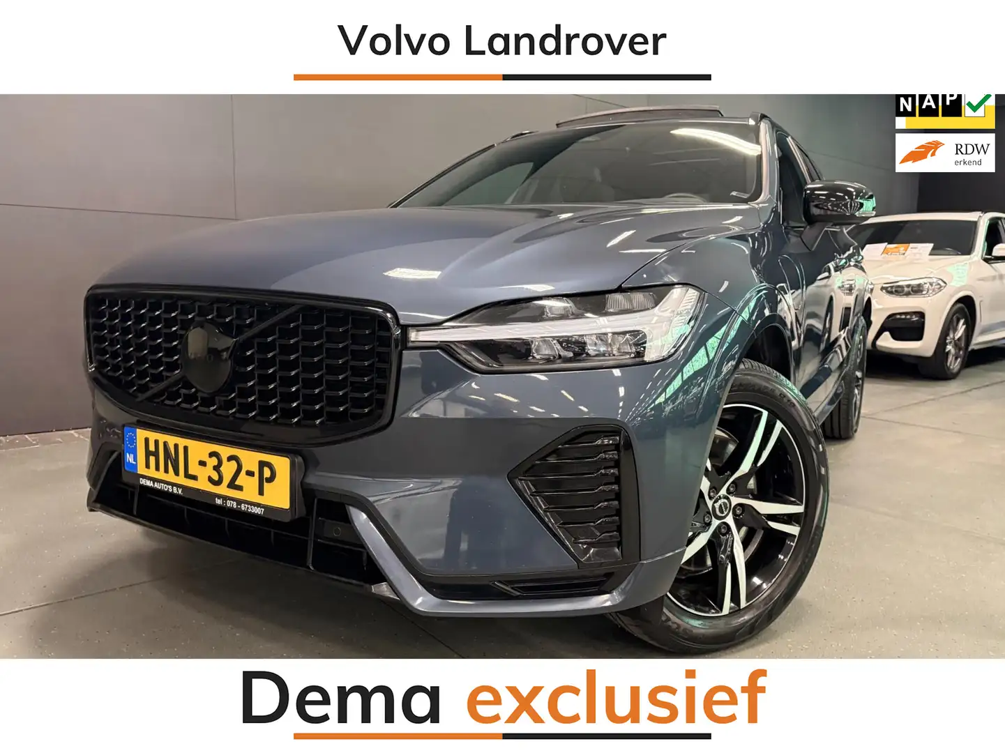 Volvo XC60 2.0 T6 AWD R-DESIGN BLACK-LINE PANO/LEDER/DAB/CARP Bleu - 1