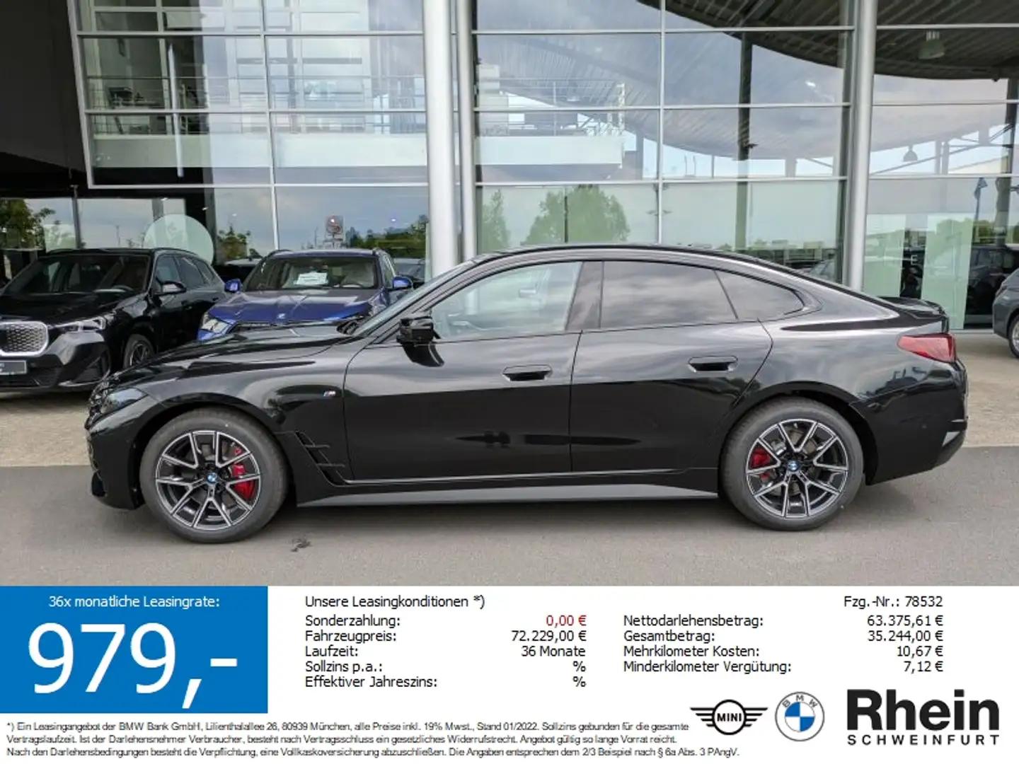 BMW 420 d M Sportpaket Schwarz - 1