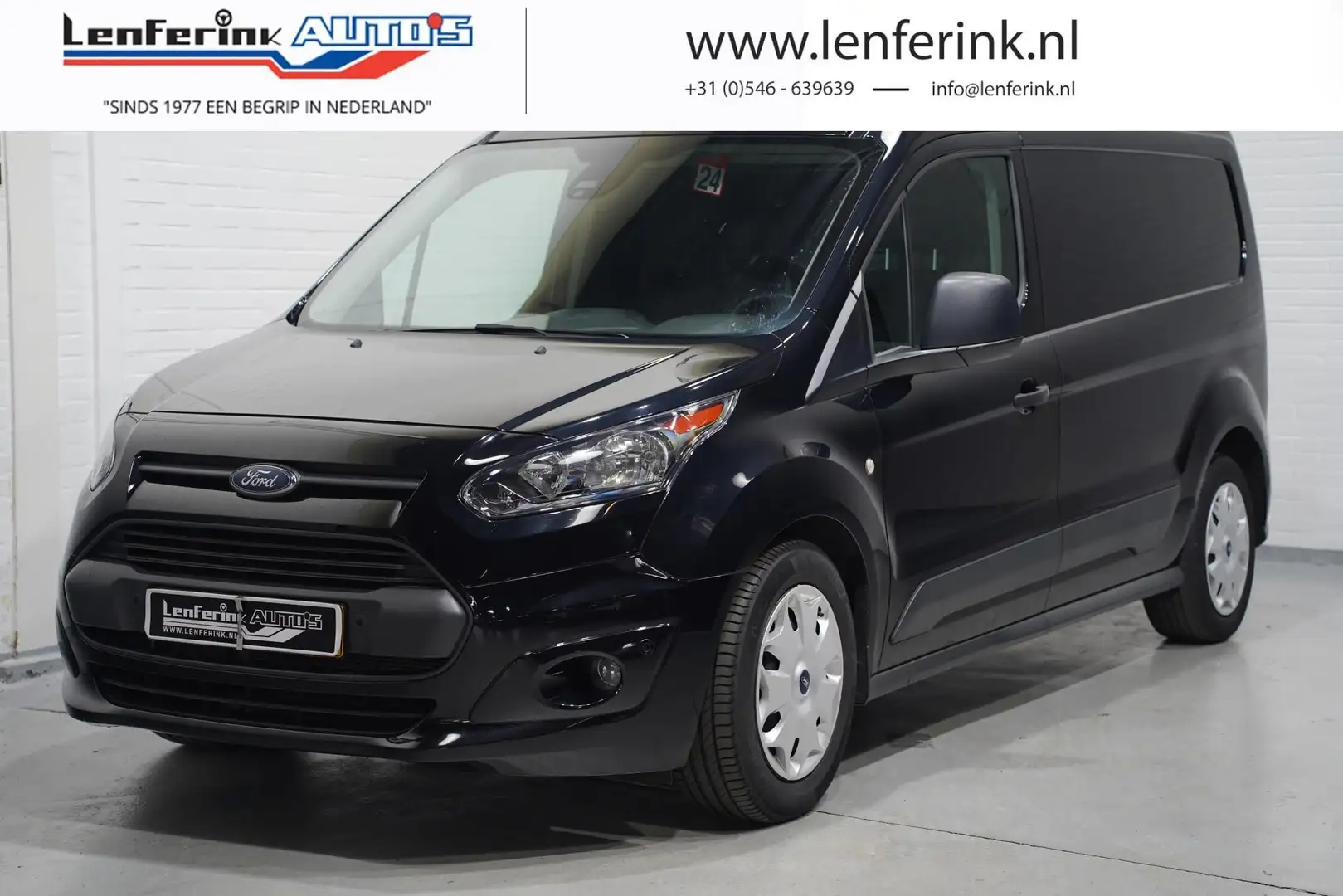 Ford Transit Connect 1.5 TDCI 120 pk L2 Trend Airco, Cruise control PDC Zwart - 1