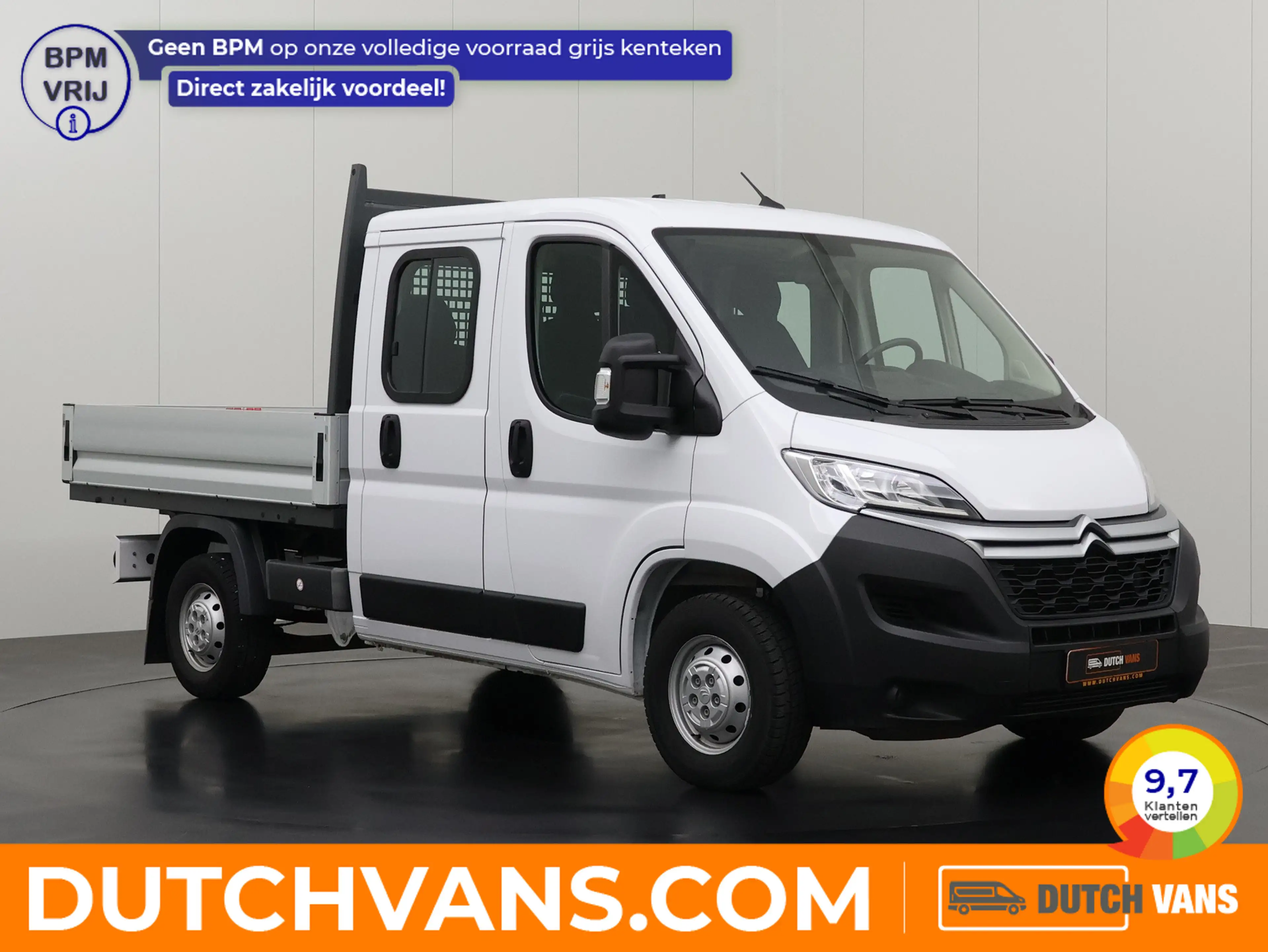 Citroen Jumper 2.2HDi 140PK Dubbele Cabine Open Laadbak | 7-Peroo