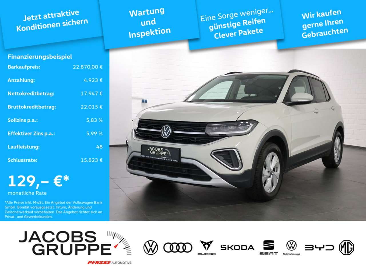 Volkswagen T-Cross 2025 — 1.0 TSI Life Navi,Matrix,RFK,DAB+