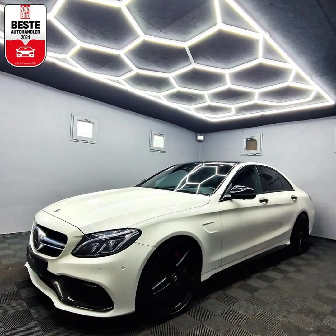 Mercedes-Benz C 63 AMG PERFORMANCE|BURMESTER 3D|LEDER|LED|NIGHT|CARBON Blanc - 1