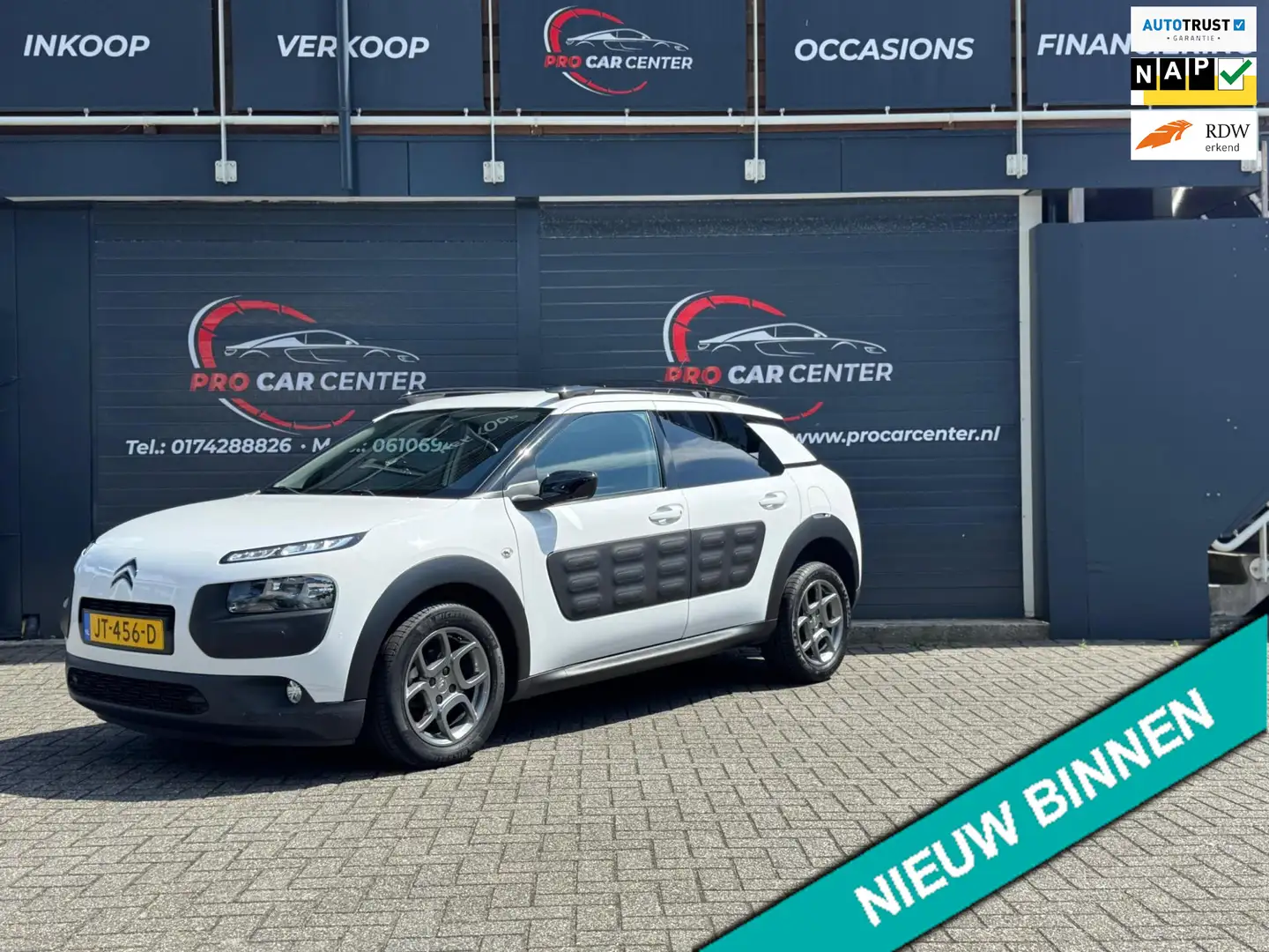 Citroen C4 Cactus 1.2 PureTech Shine AUT|CRUISE|CLIMATE|PDC|EL.RAMEN Wit - 1