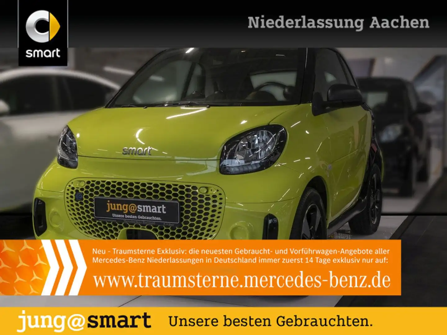 smart forFour EQ 60kWed passion SHZ Pano PDC+Kamera Grün - 1