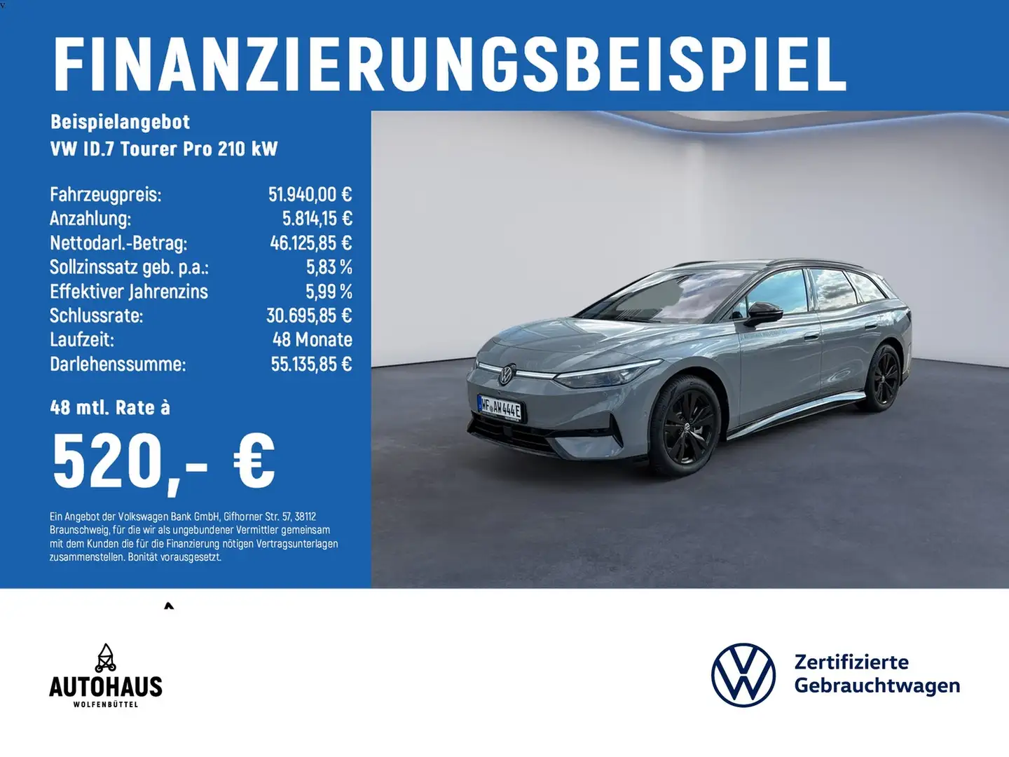 Volkswagen ID.7 Tourer Pro 210 kW Gris - 2