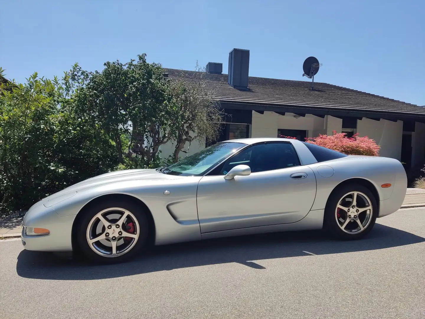 Corvette C5 Coupé Targa sehr gepflegt TÜV 6/27 Argent - 2