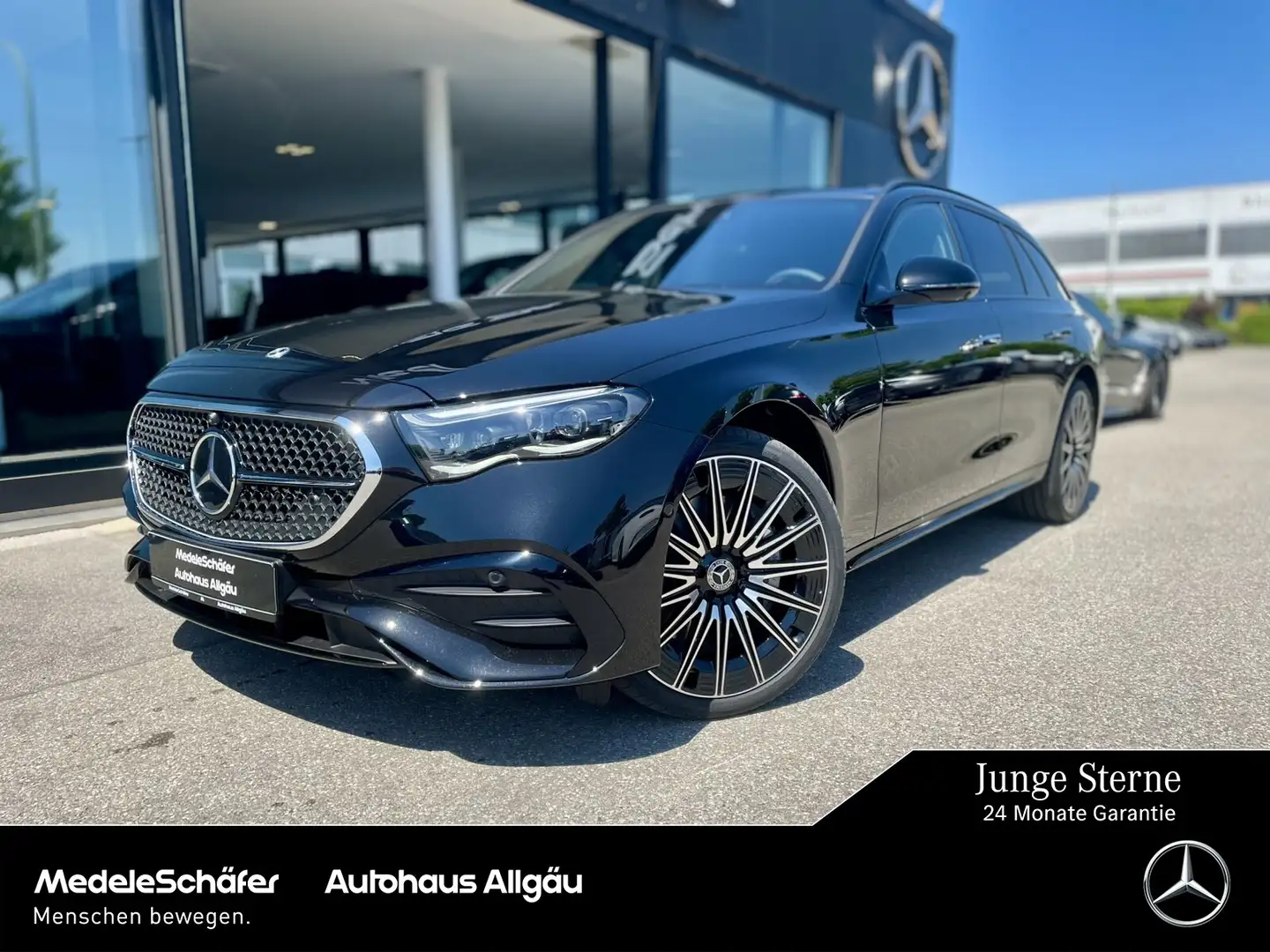 Mercedes-Benz E 450 E 450 d 4M T Night 360°+HUD+AHK+AIRMATIC+BURMEST Чорний - 1