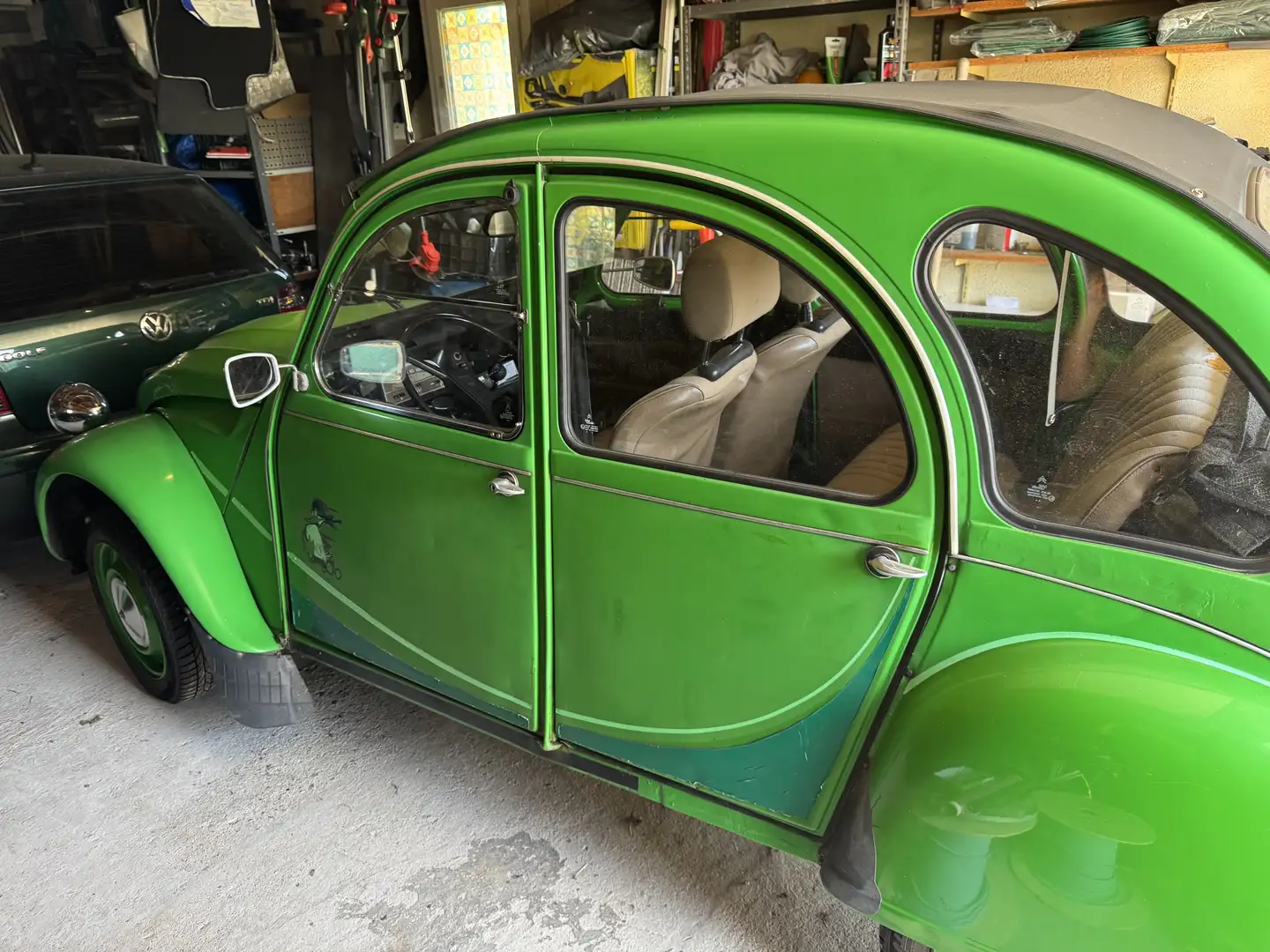 Citroen 2CV 2 CV Ente Grün - 1