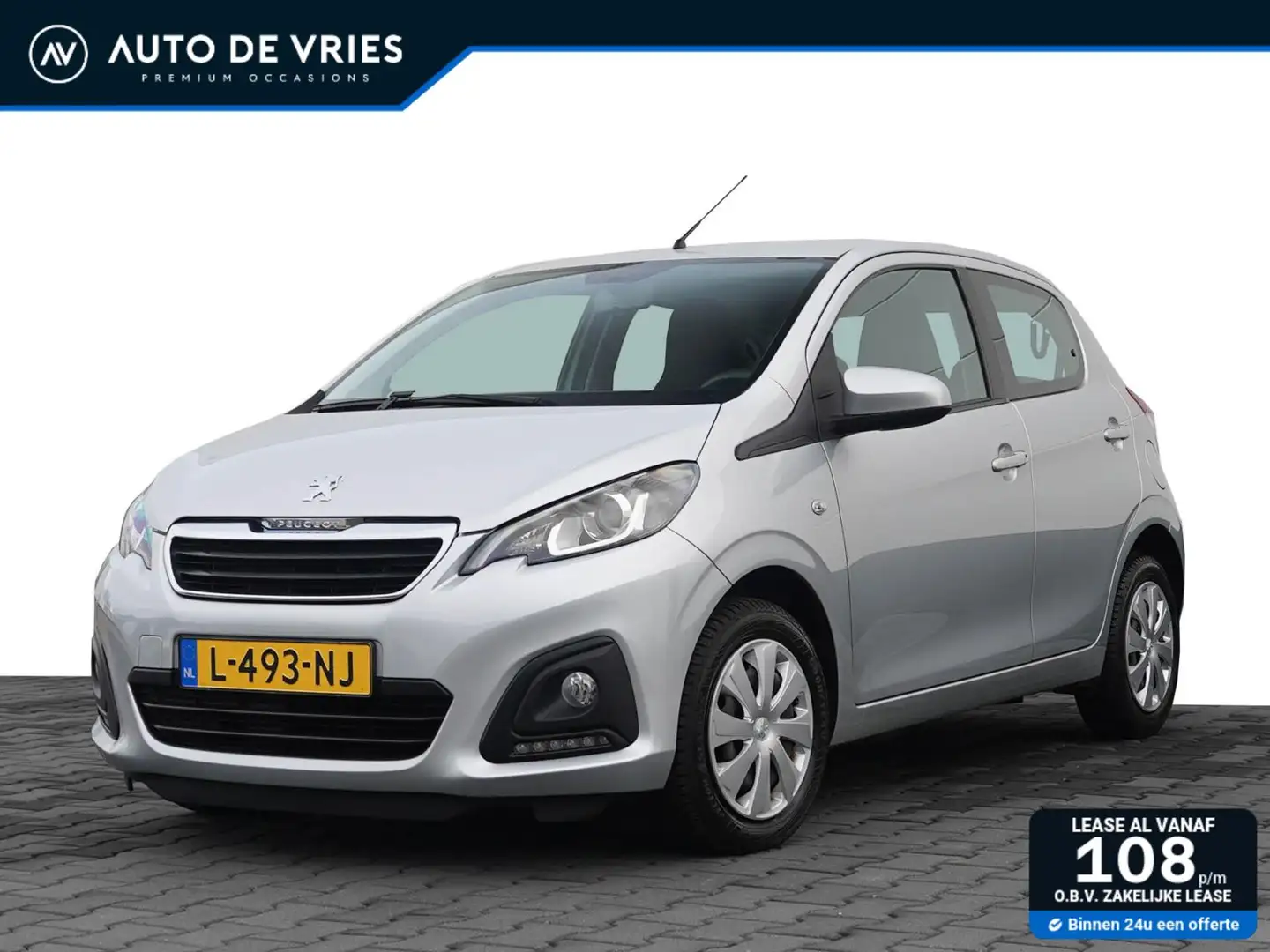 Peugeot 108 1.0 e-VTi 5drs. Active | Airco | Bluetooth | 1e Ei Gris - 1